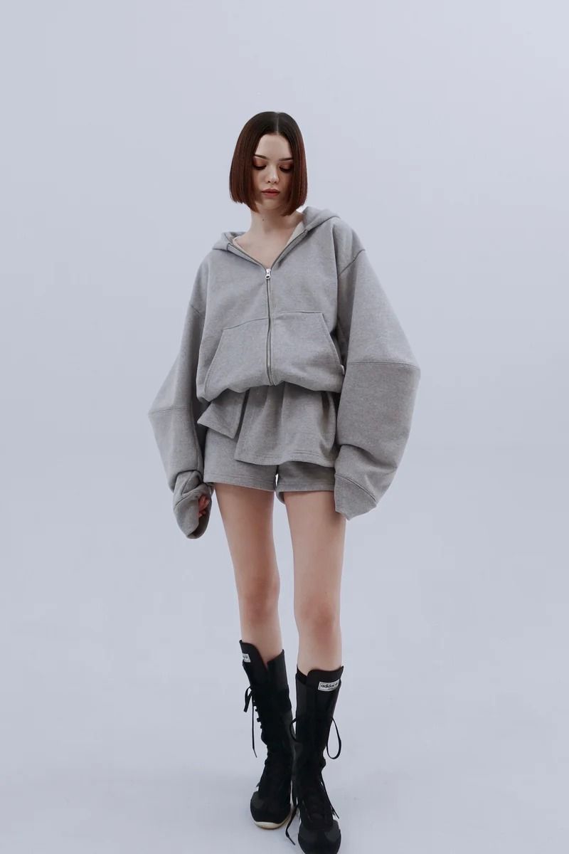Edge frill shorts / エッジフリルショーツ (グレー)