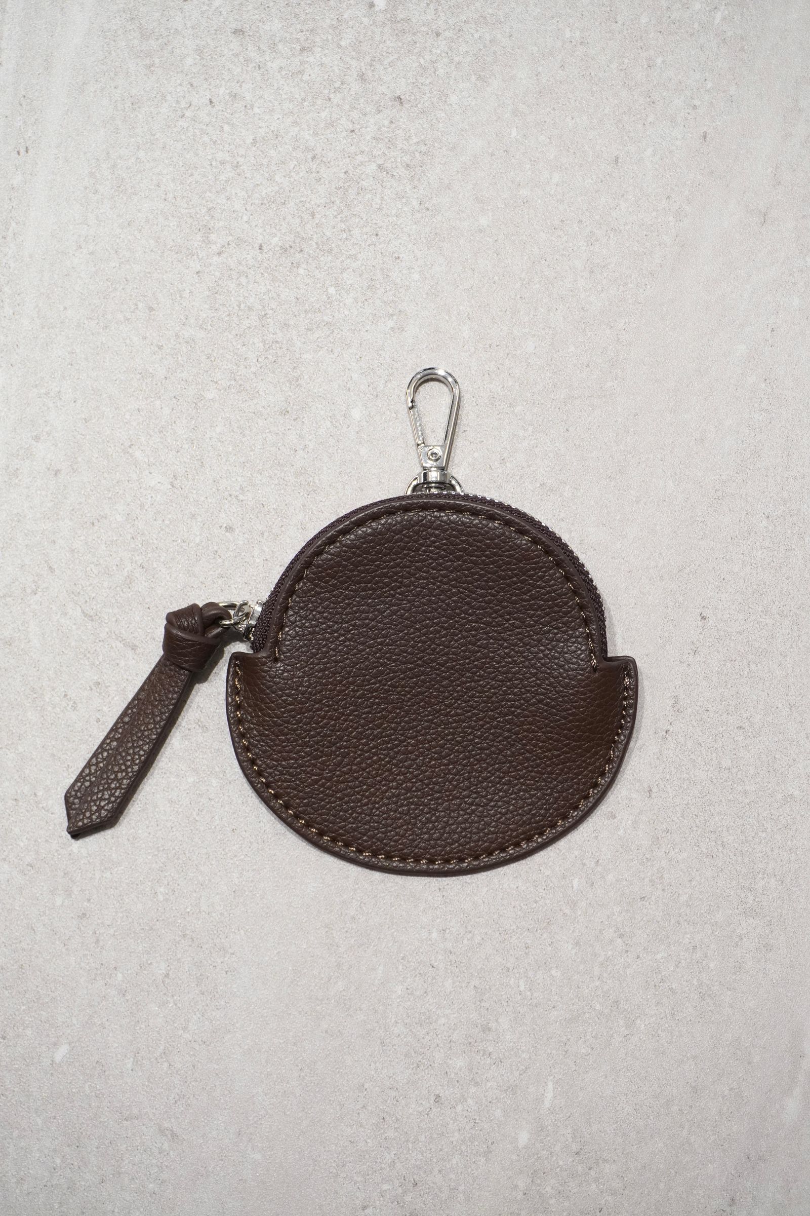 RECYCLING LEATHER MULTI MOBILE POUCH / リサイクルレザーマルチモバイルポーチ (ブラウン) スマホショルダー/コインケース・カードホルダー付き / 取り外し可能