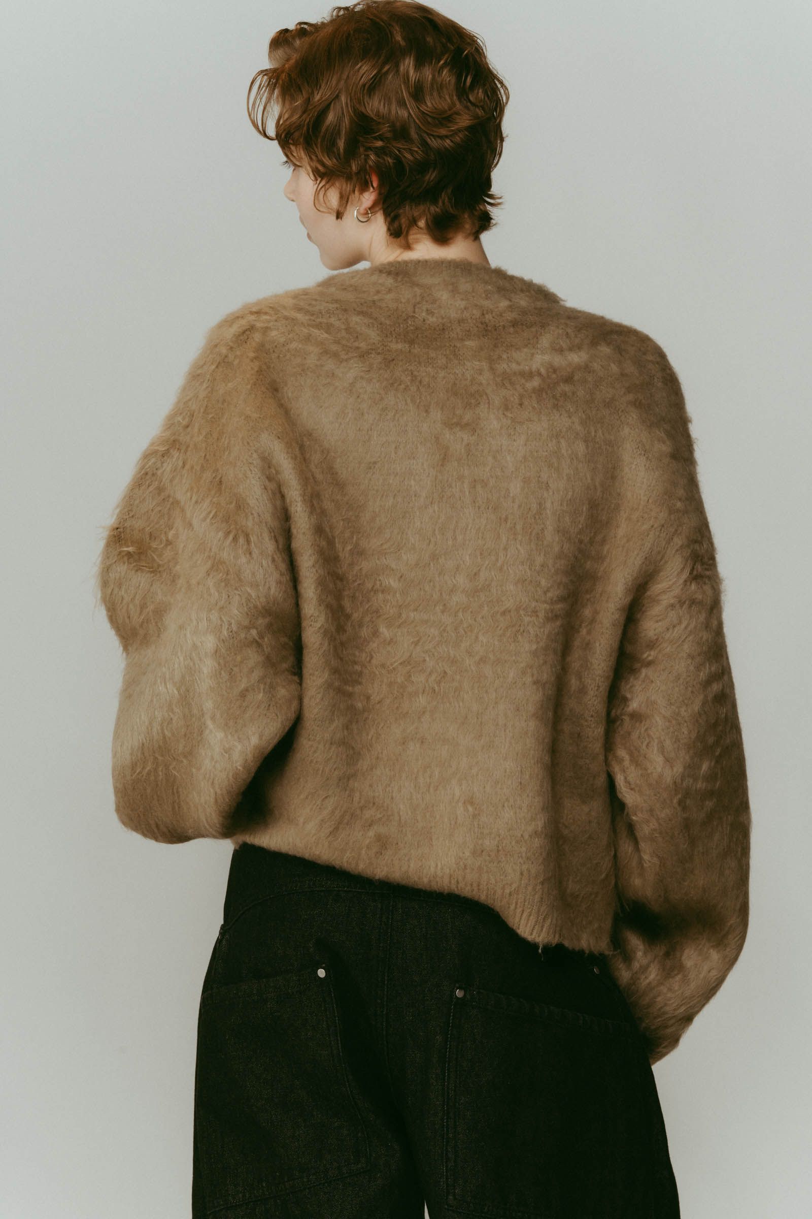 dalmatian shaggy knit(unisex) / ダルメシアン シャギーニット (ベージュ) / 25AW