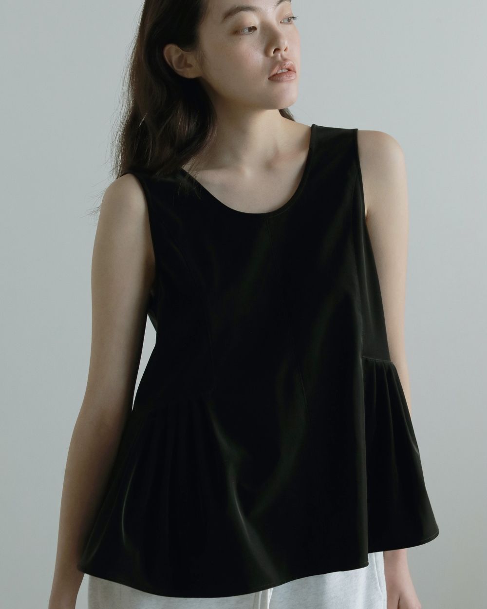 ànuke - Uneck Peplum Tops / Uネック ペプラムトップス