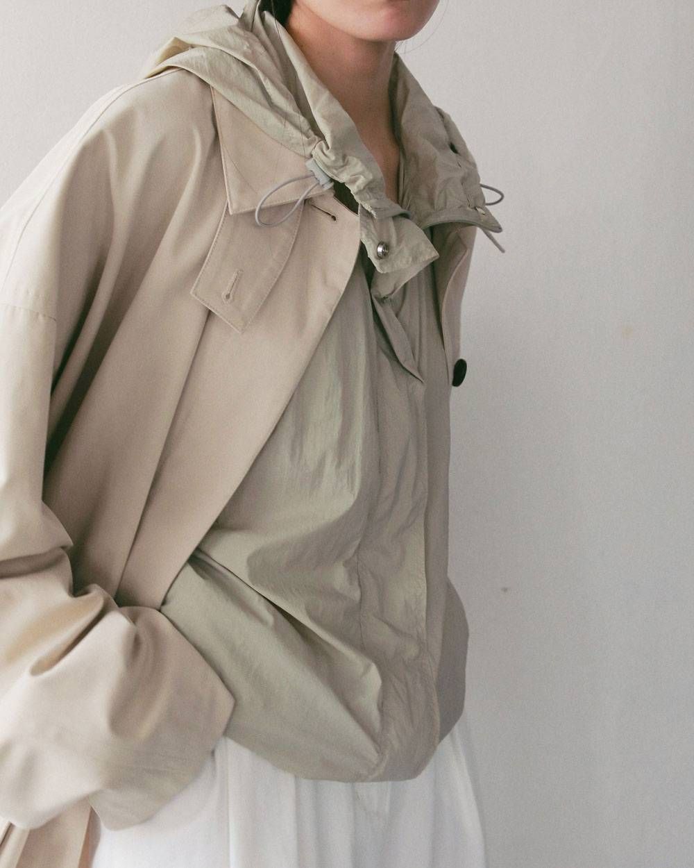 オーバーハーフコート (アイボリー) Over Half Coat (Ivory) / 27SS