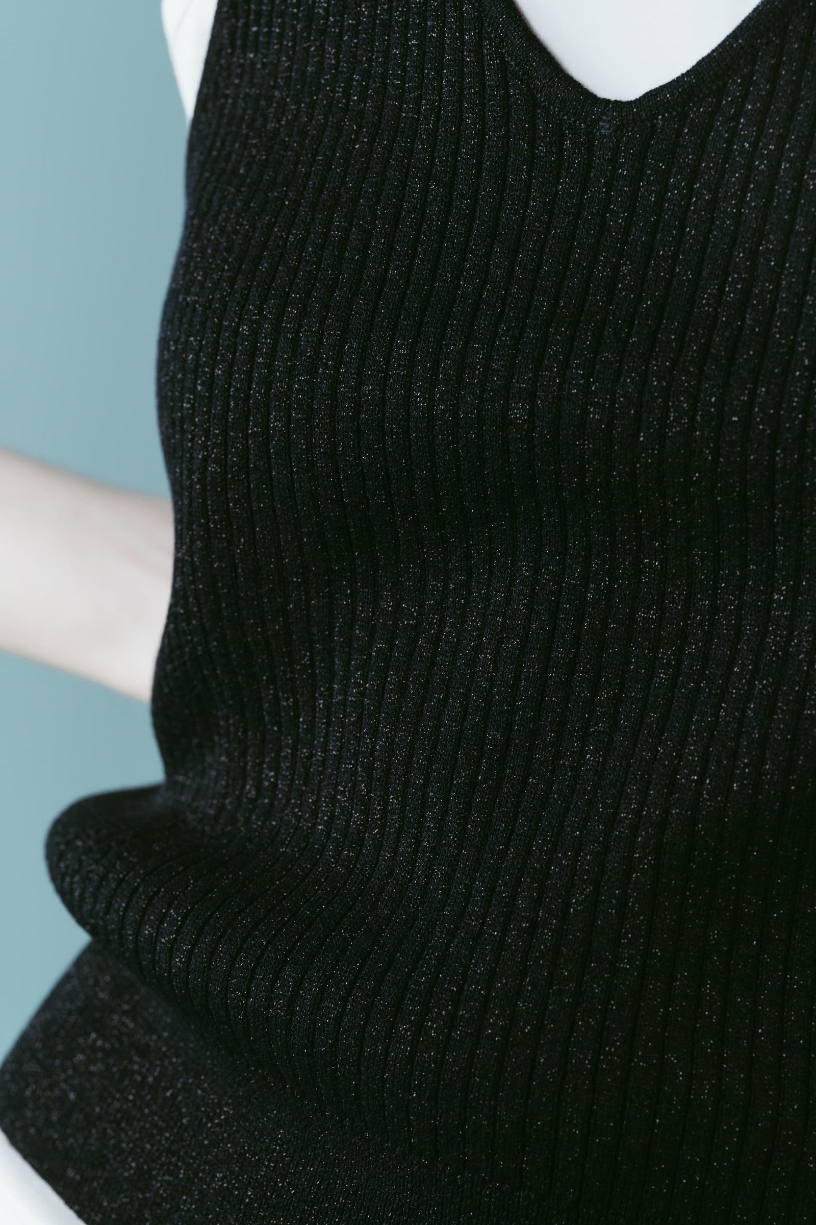 ニット ホルタービスチェ (ネイビー) knit halter bustier (Navy) /  26SS
