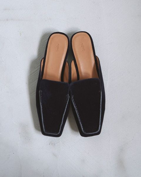 【25AW】Velour Slide Shoes / ベロアスライドシューズ (ネイビー) 62521020-NV ànuke