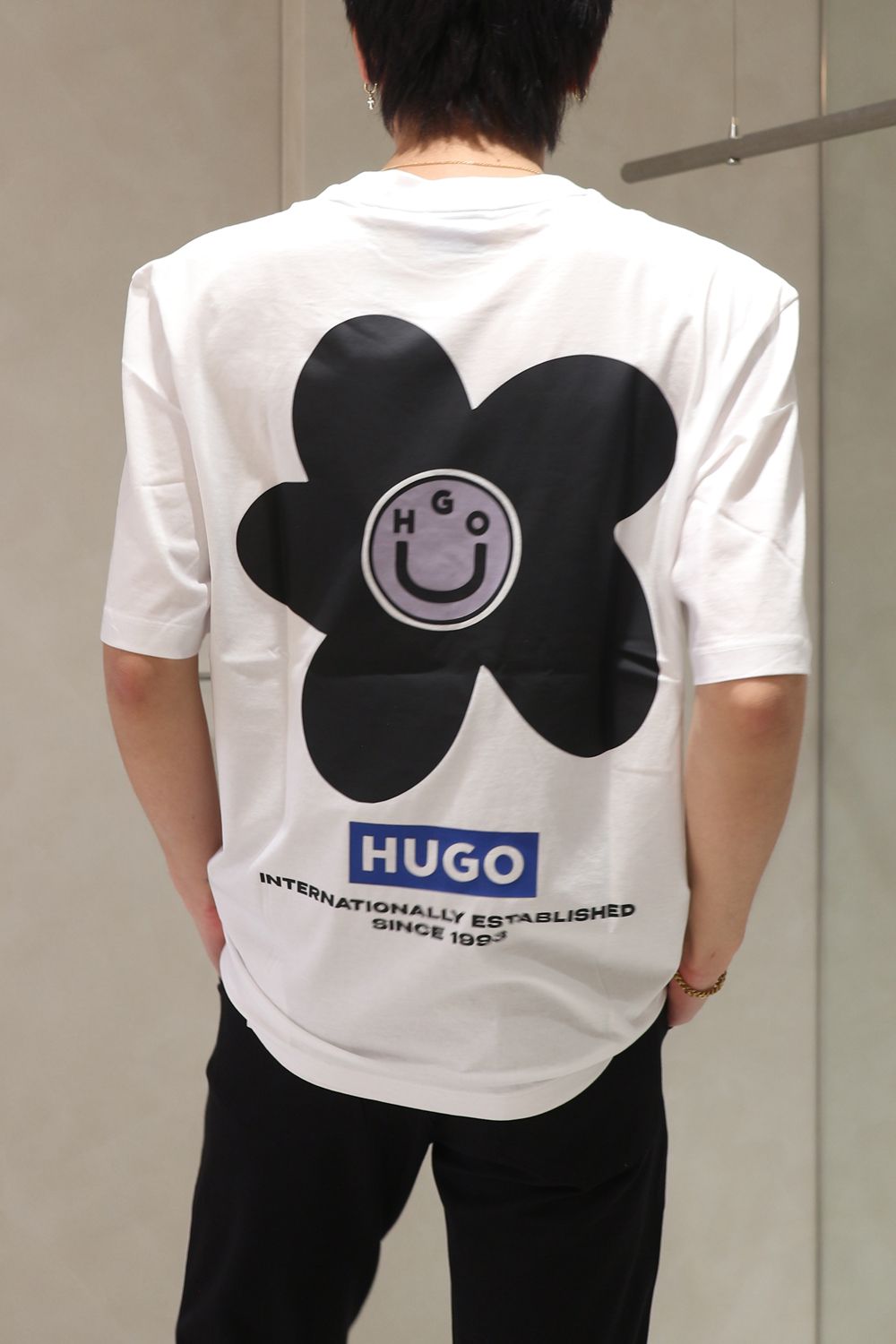 Hugo Nugibol Tシャツ HUGO Nugibol 3D Logo Crew Neck T-Shirt Black at CareOfCarl.com