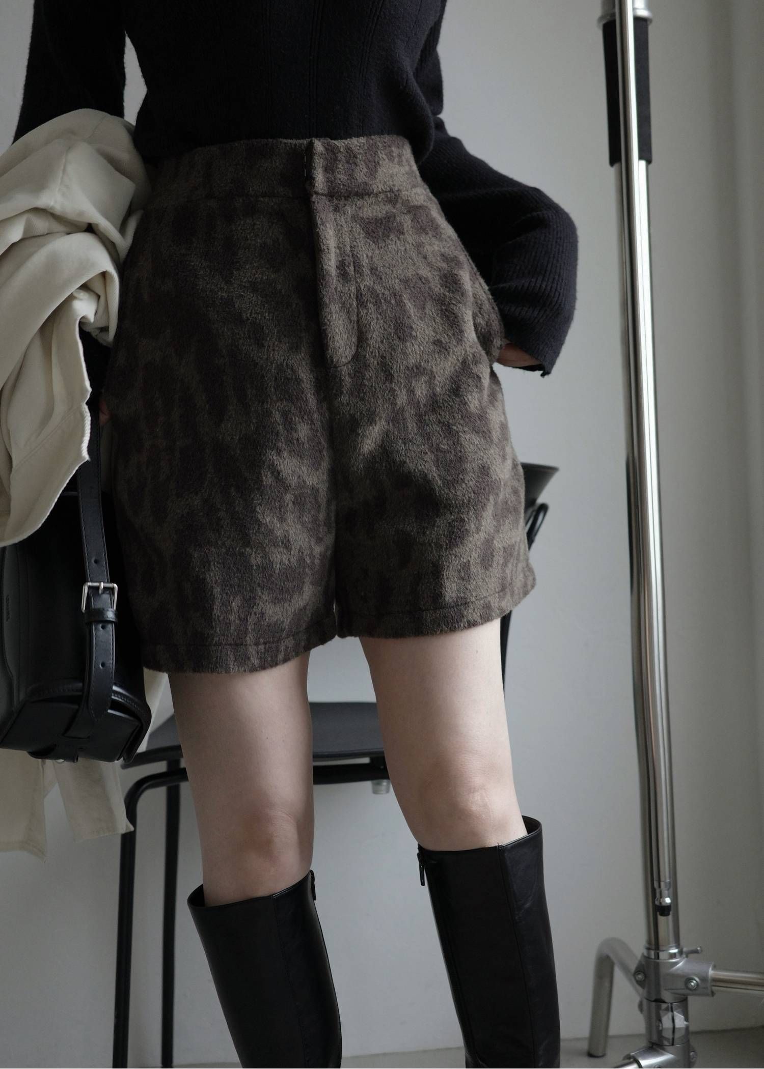 レオパード ブラッシュ ショートパンツ (タン) leopard brushed S/PT (Tan) /  26SS