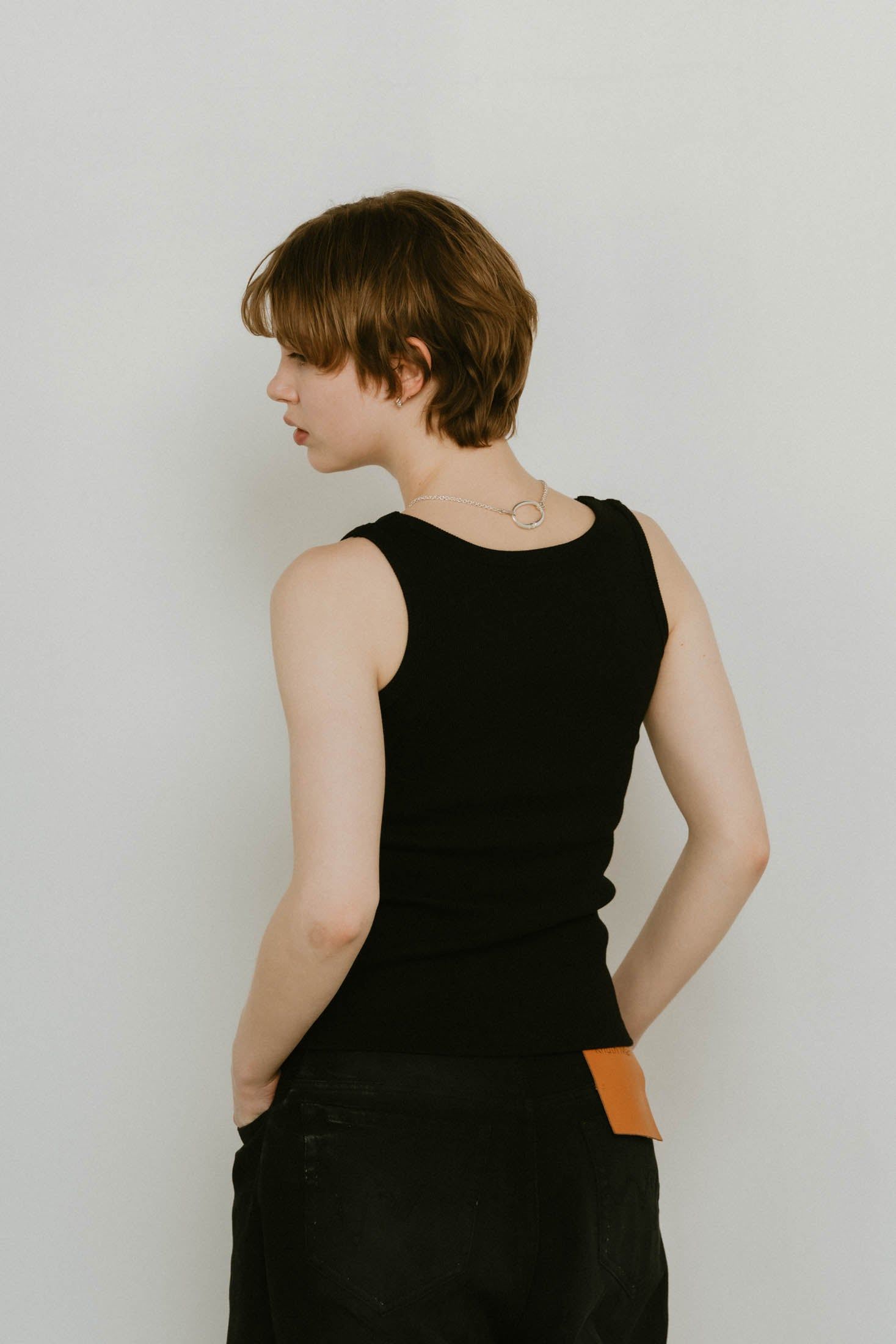Knuth Marf - 【予約】2piece layered logo tank top / 2ピース