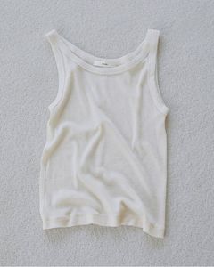 ウールタンクトップ (アイボリー) Wool Rib Tanktop (Ivory) / 27SS