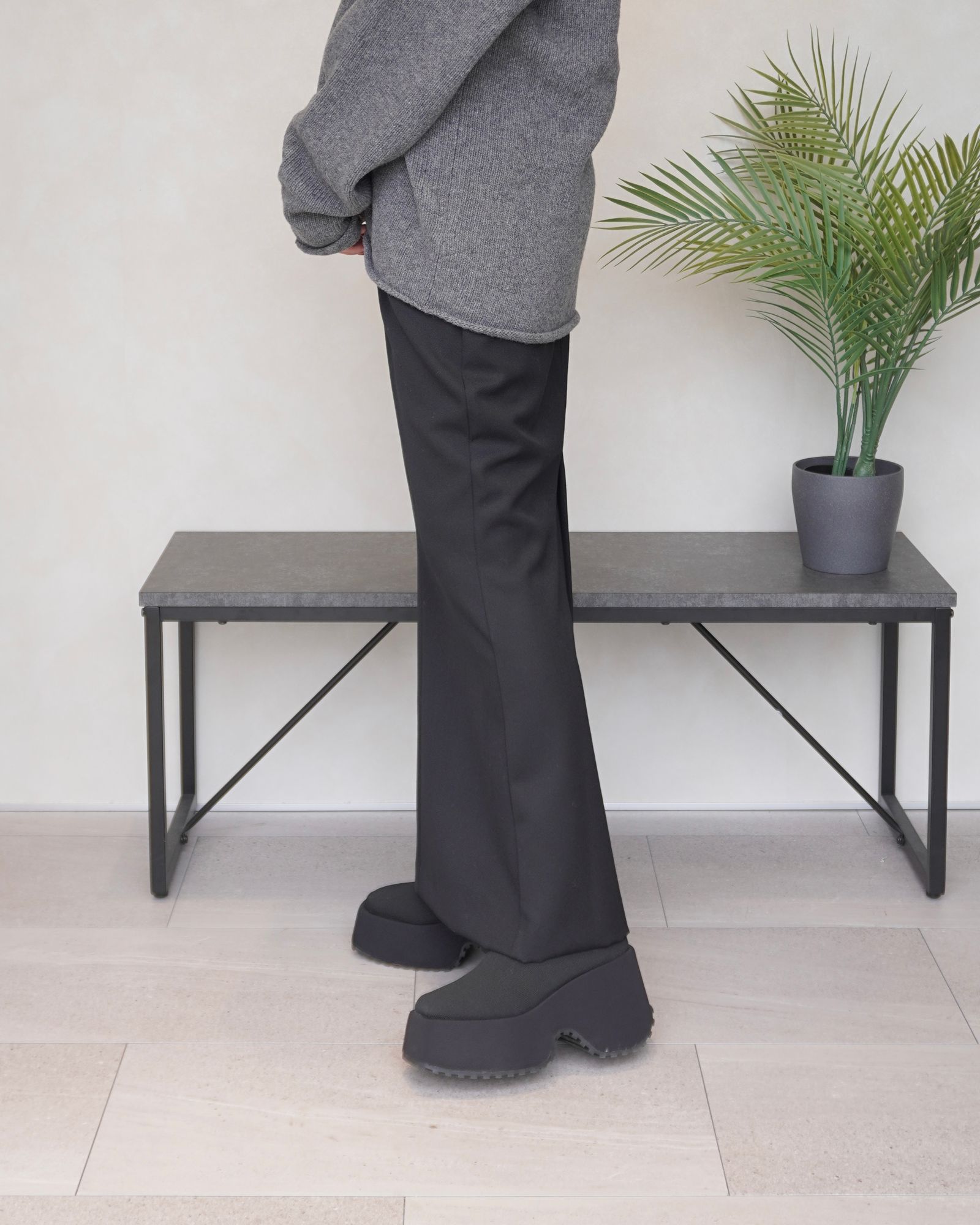 【25AW】【THE C】ICHIGUN SKIRT / イチグンスカート (ブラック)