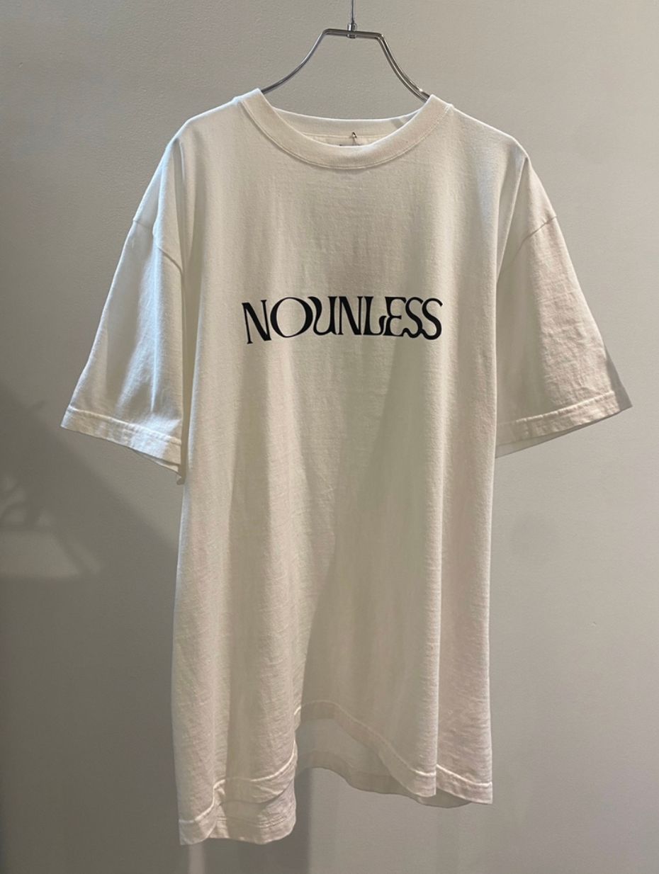 NOUNLESS - NOUNLESS BOTANICAL DYE OVER TEE / ブランドロゴ