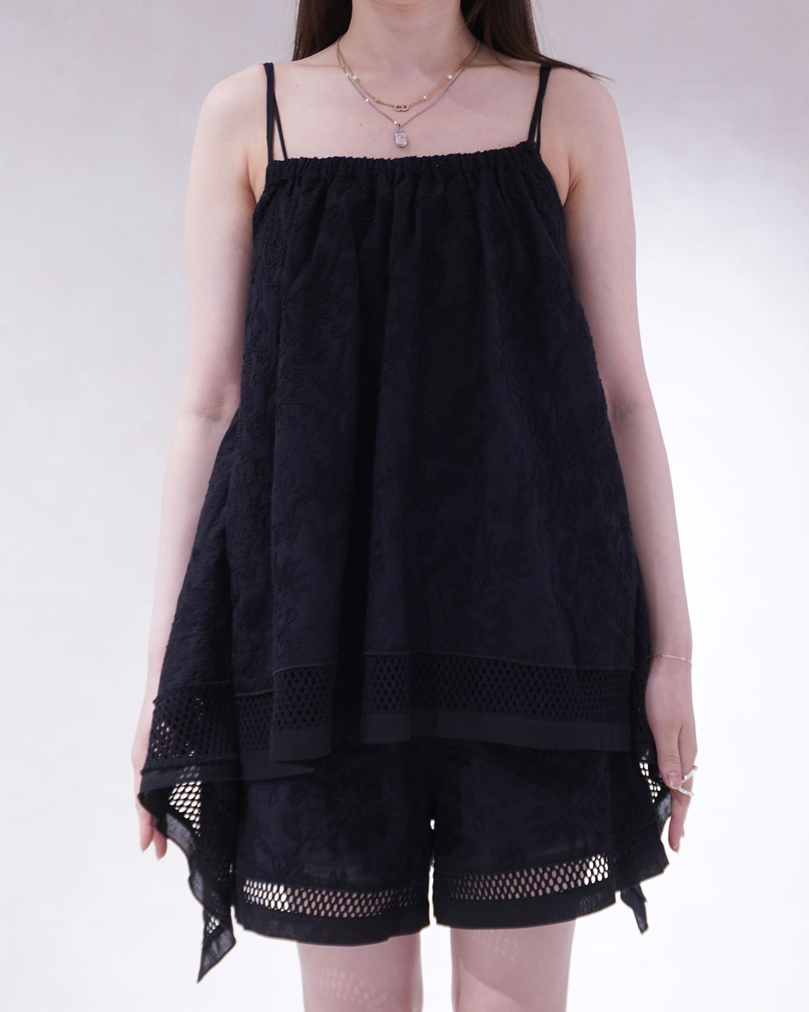 willfully キャミトップス WILLFULLY - マルチウェイ キャミトップス (ブラック) multi way drape