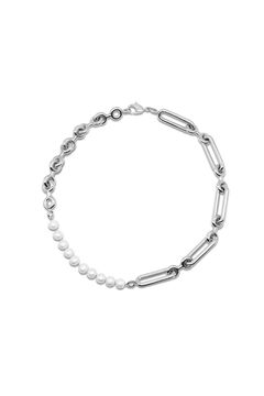ROBUATUS PEARL CHAIN NECKLACE / ロブストス パール チェーン ネックレス STERLING SILVER 925 (シルバー)