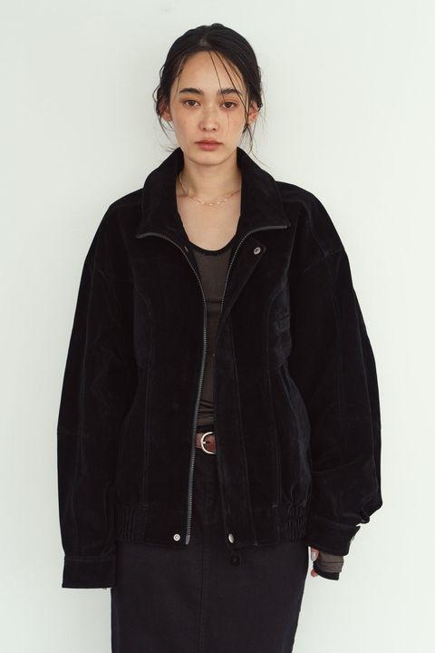 スエードブルゾン (ブラック) suede blouson(unisex) (Black) / 26AW