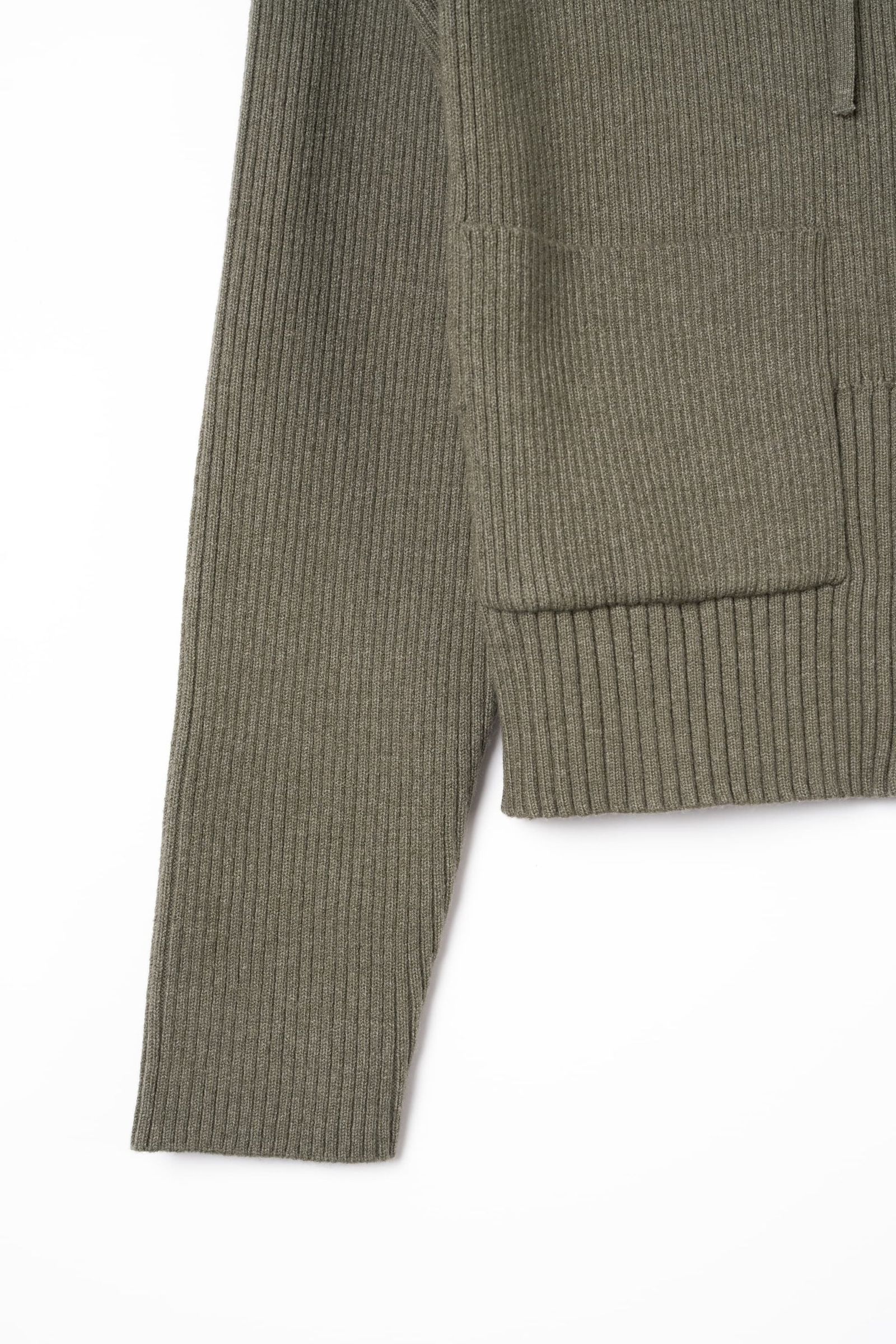 ニットパーカー (グレー) hooded knit parka (Gray) / 26AW