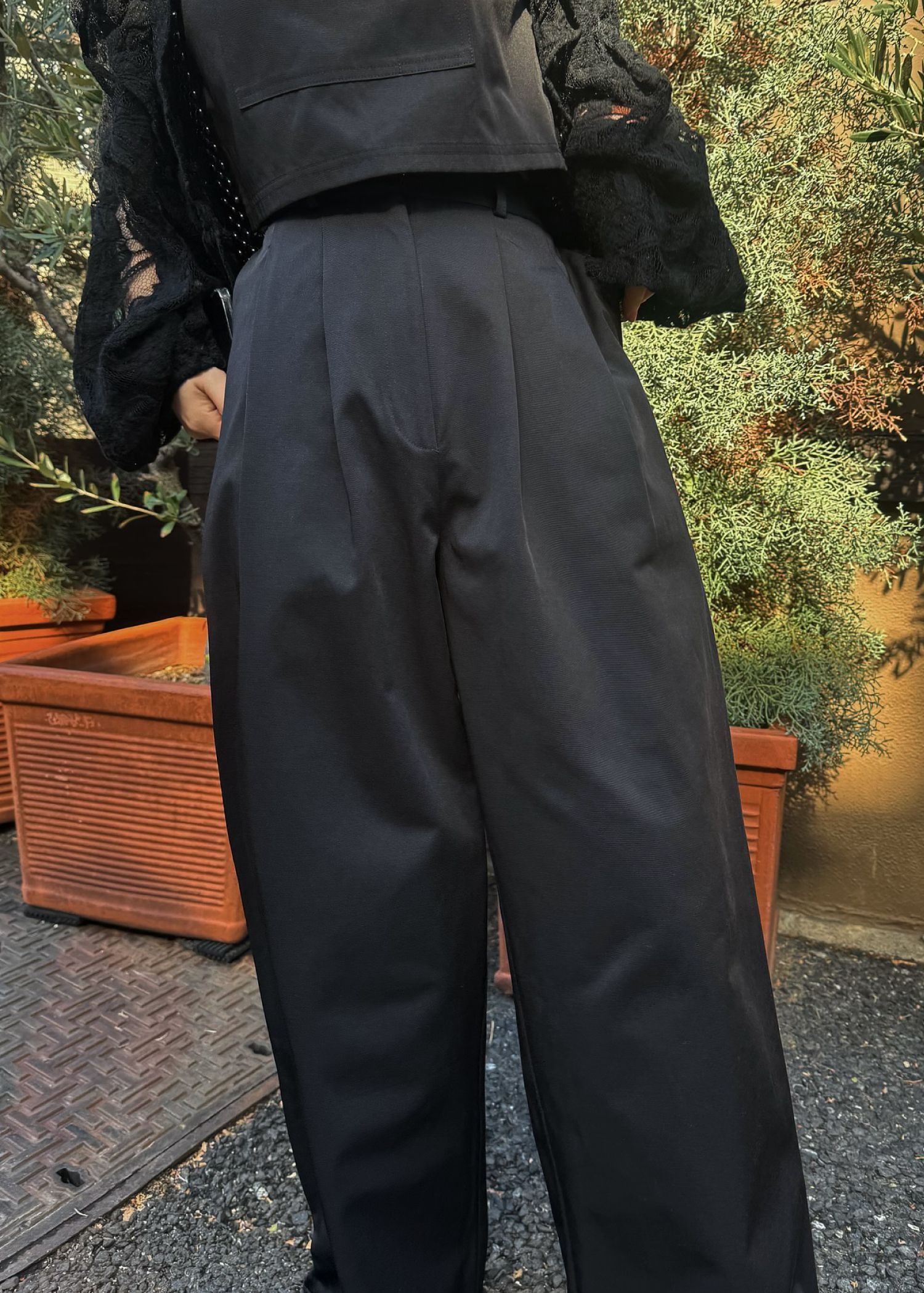 2piece roll up suspenders all-in-one (Black) / 2ピースサスペンダーオールインワン (ブラック) / 26SS