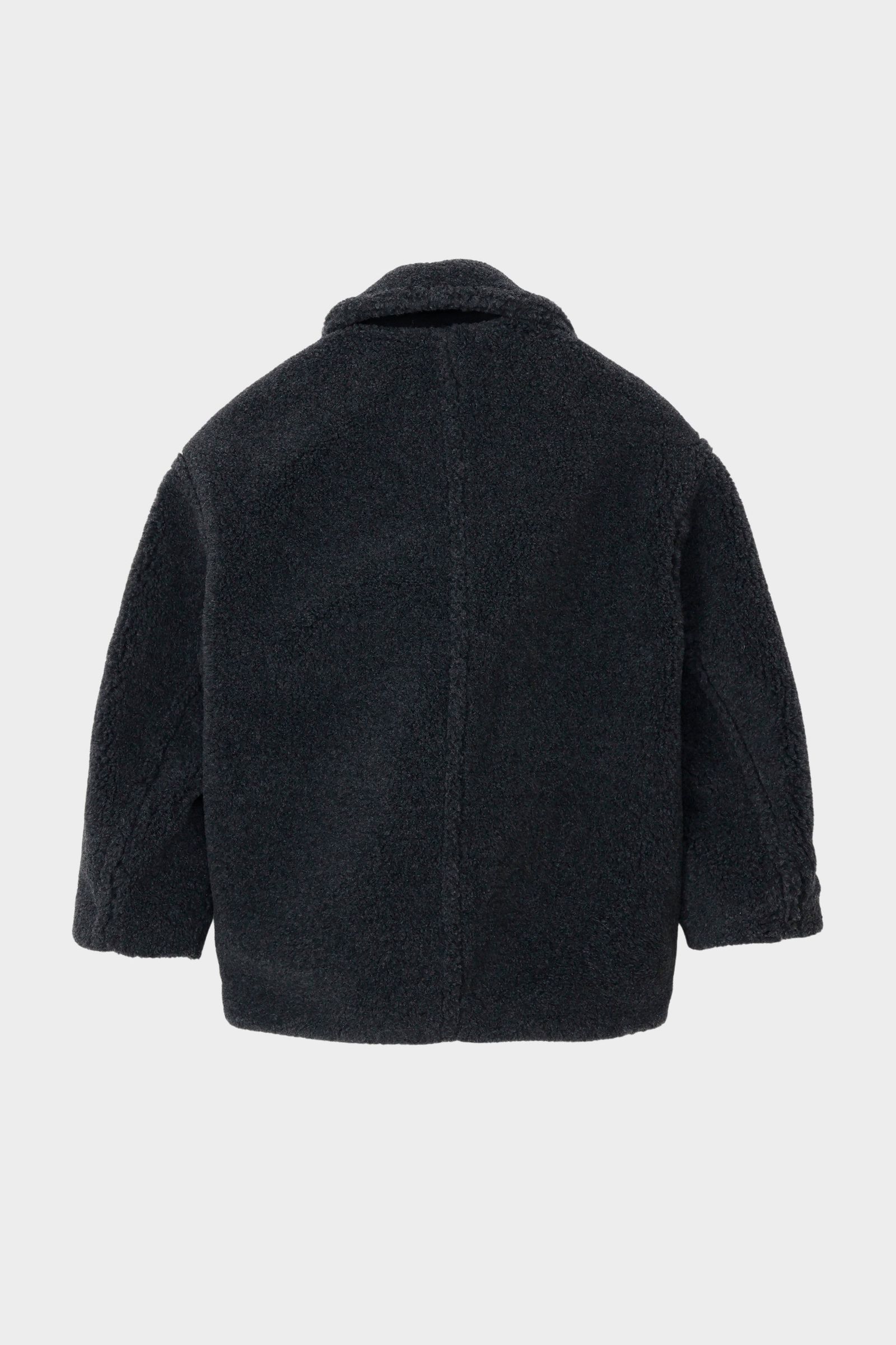 コクーン ミドル ボアコート (チャコールグレー) COCOON MID BOA COAT (Cgray) / 26AW