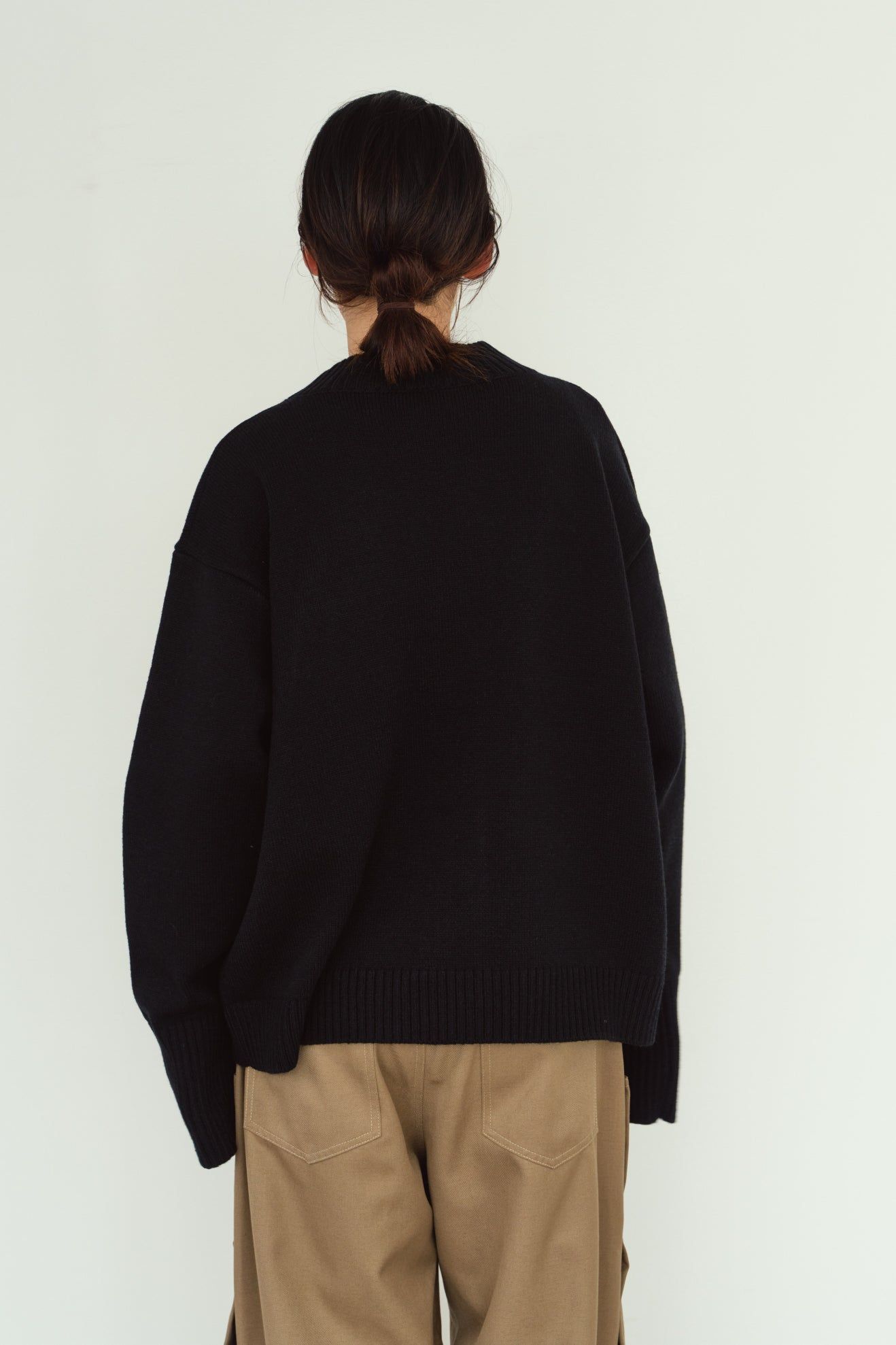 2ピース カーディガン (ブラック) 2-piece cardigan (Black) / 26AW