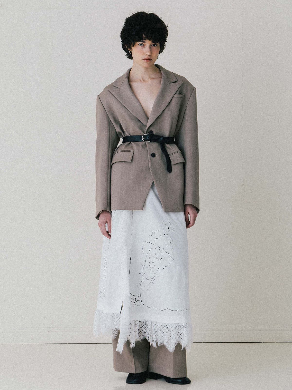 【25AW】VENEZIA LACE SKIRT / ヴェネツィアレーススカート (ホワイト)