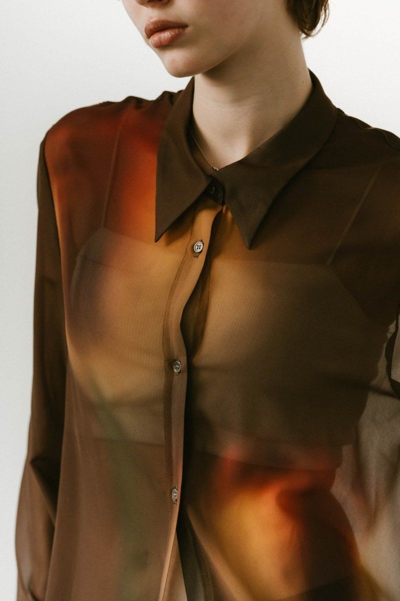 Knuth Marf - 【予約】flower print sheer shirt / フラワー