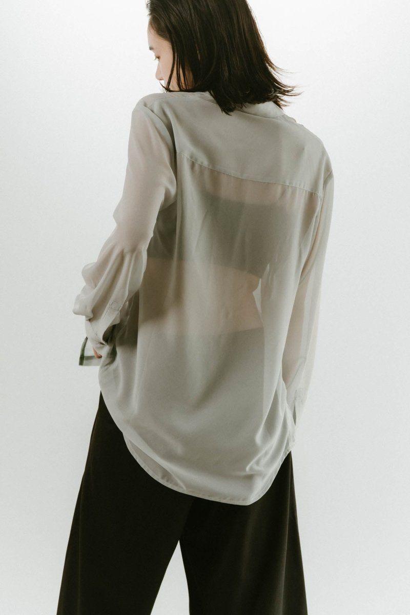 Knuth Marf フラワープリントシアーシャツ Knuth Marf - flower print sheer shirt / フラワープリント