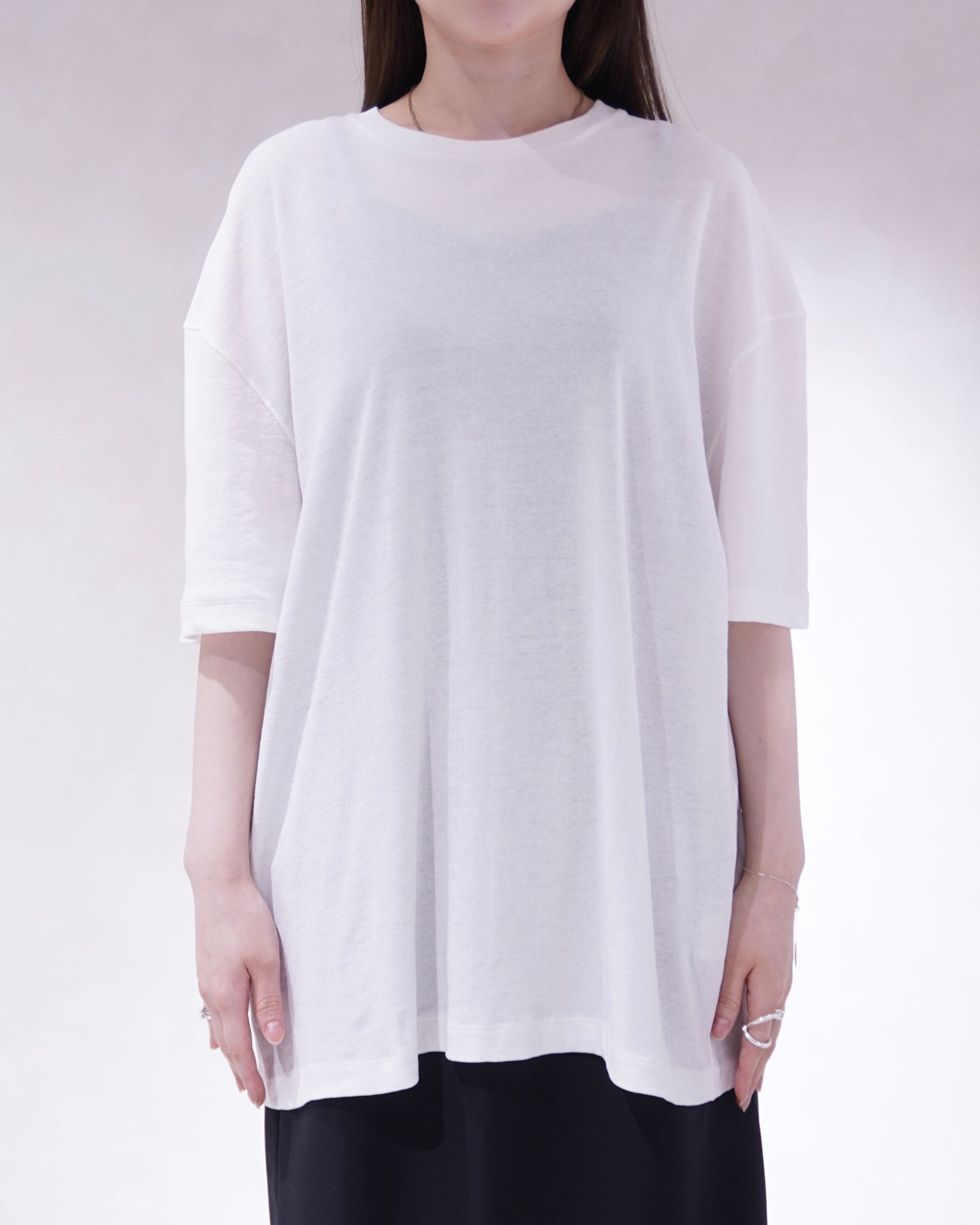 シアーオーバーTシャツ (ホワイト) Sheer Over T-Shirts (White) / 26SS