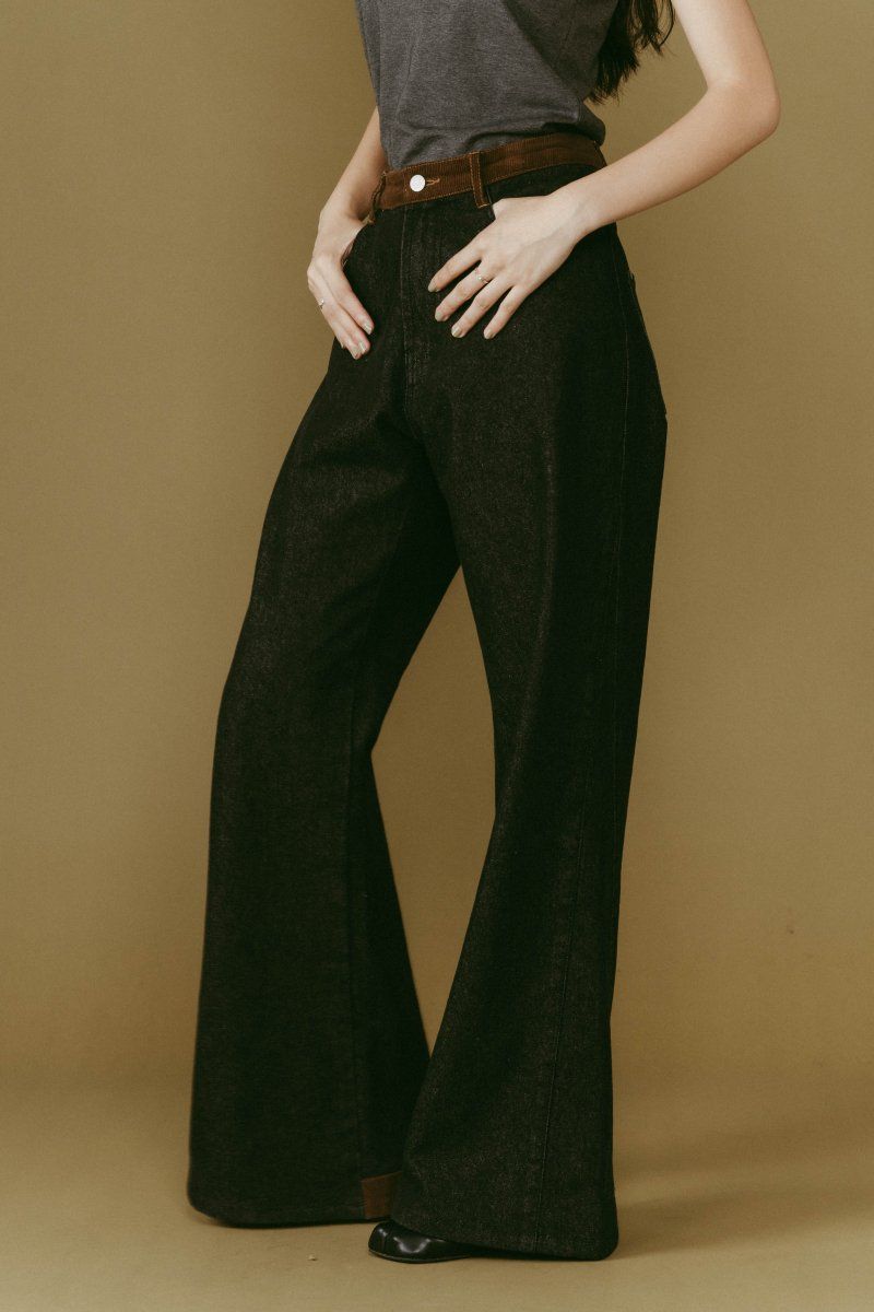 denim baggy pants(unisex) / デニムバギーパンツ (ブラック) / 25AW