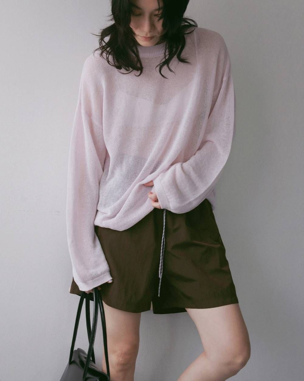 ナイロンハーフパンツ (ブラウン) Nylon Half Pants (Brown) / 27SS