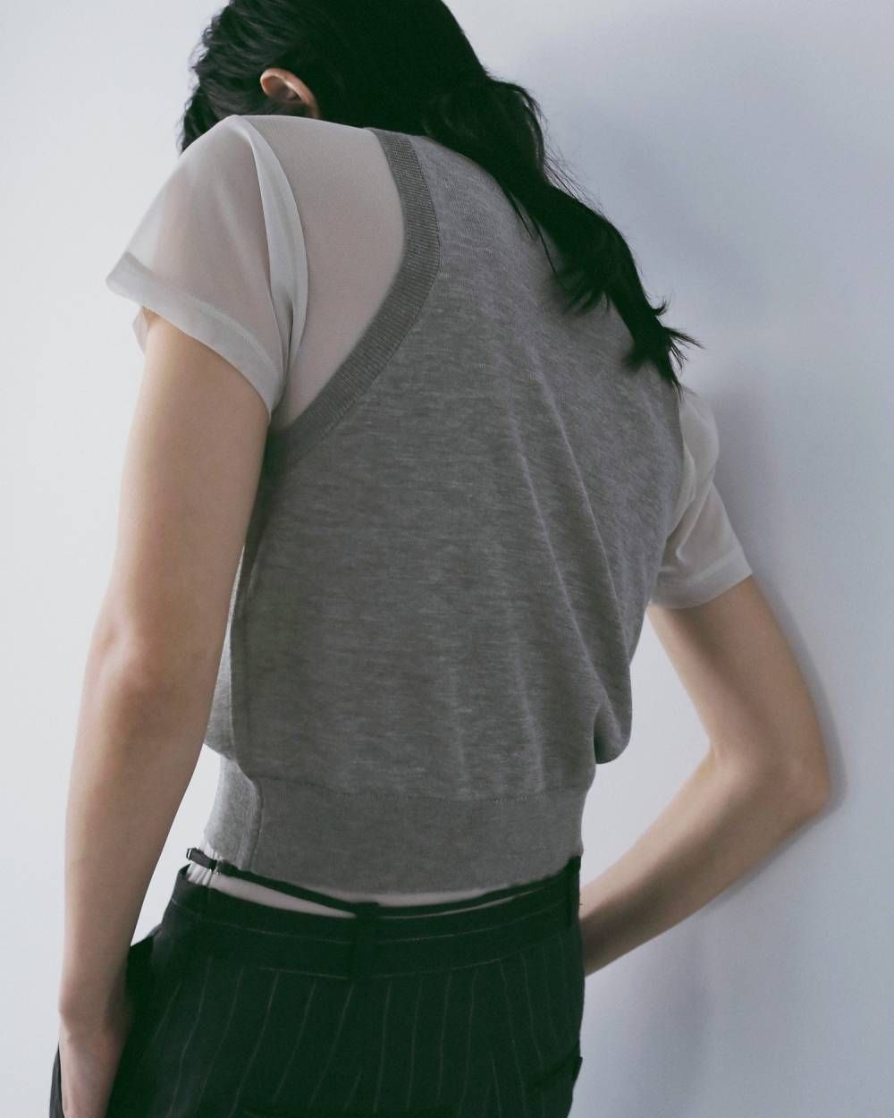 ハイゲージ シアータンクトップ (グレージュ) Highgauge Sheer Tanktop (Graige) / 26SS