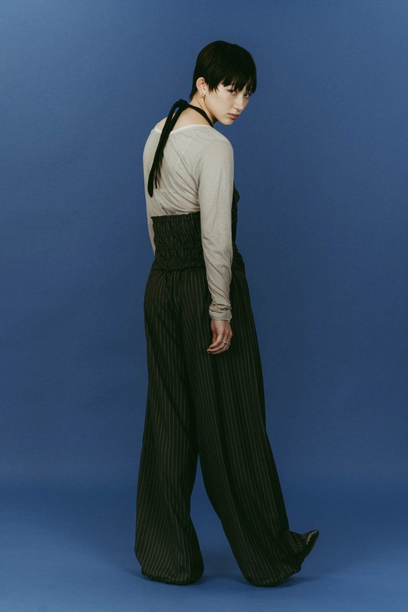 halter neck all in one (Black) / ホルターネックオールインワン (ブラック) / 26SS