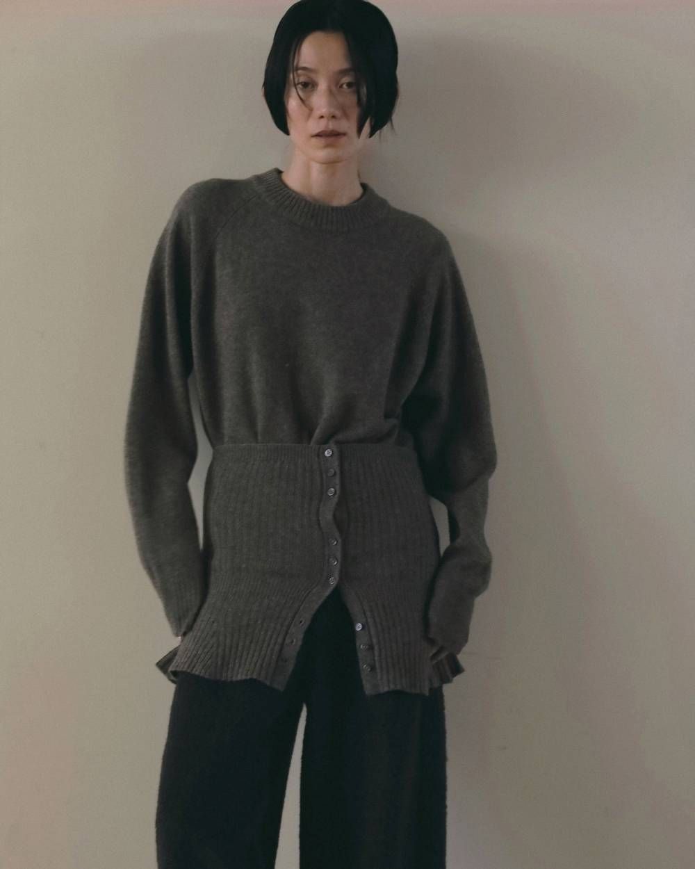 ウール2ウェイビスチェ (モカ) Wool 2way Bustier (Mocha) / 26AW 【6月29日まで期間限定予約】