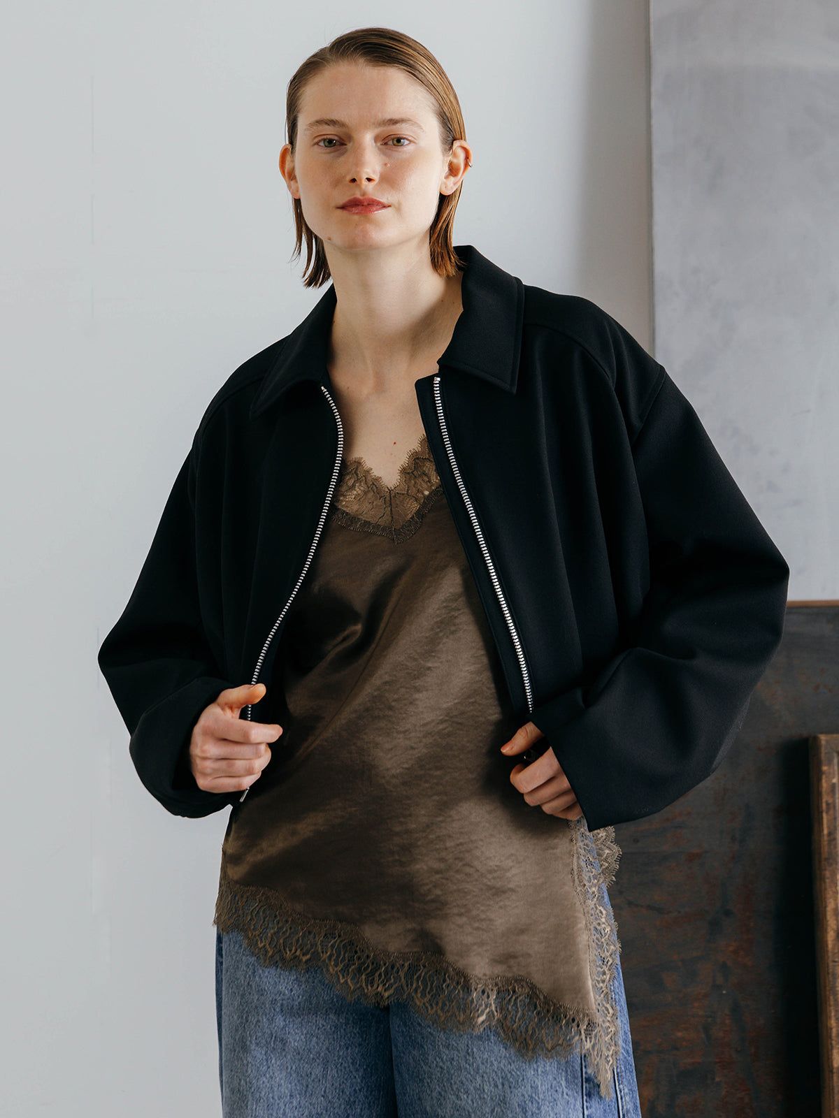 ICHIGUN TUCK JACKET / イチグン タックジャケット (Black) / 26SS