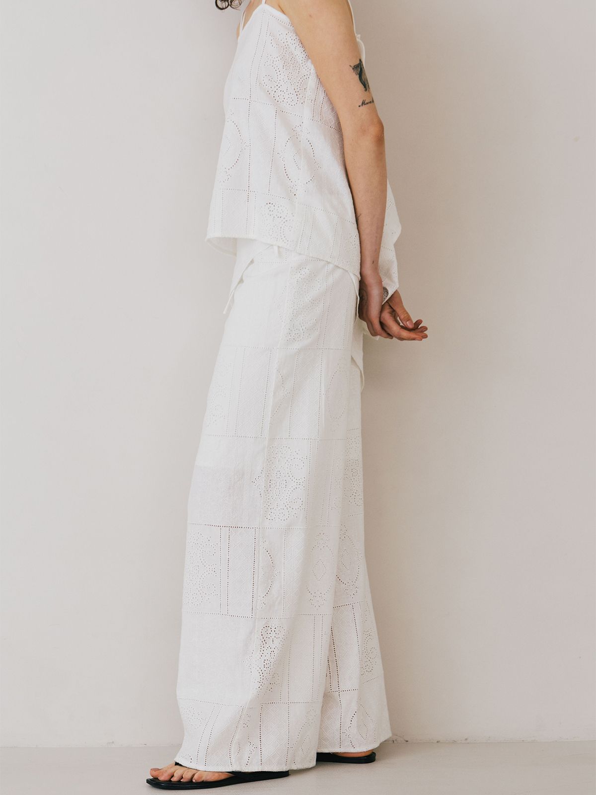 CREDONA - 【25SS】CUTWORK LACE PANTS / カットワーク レース