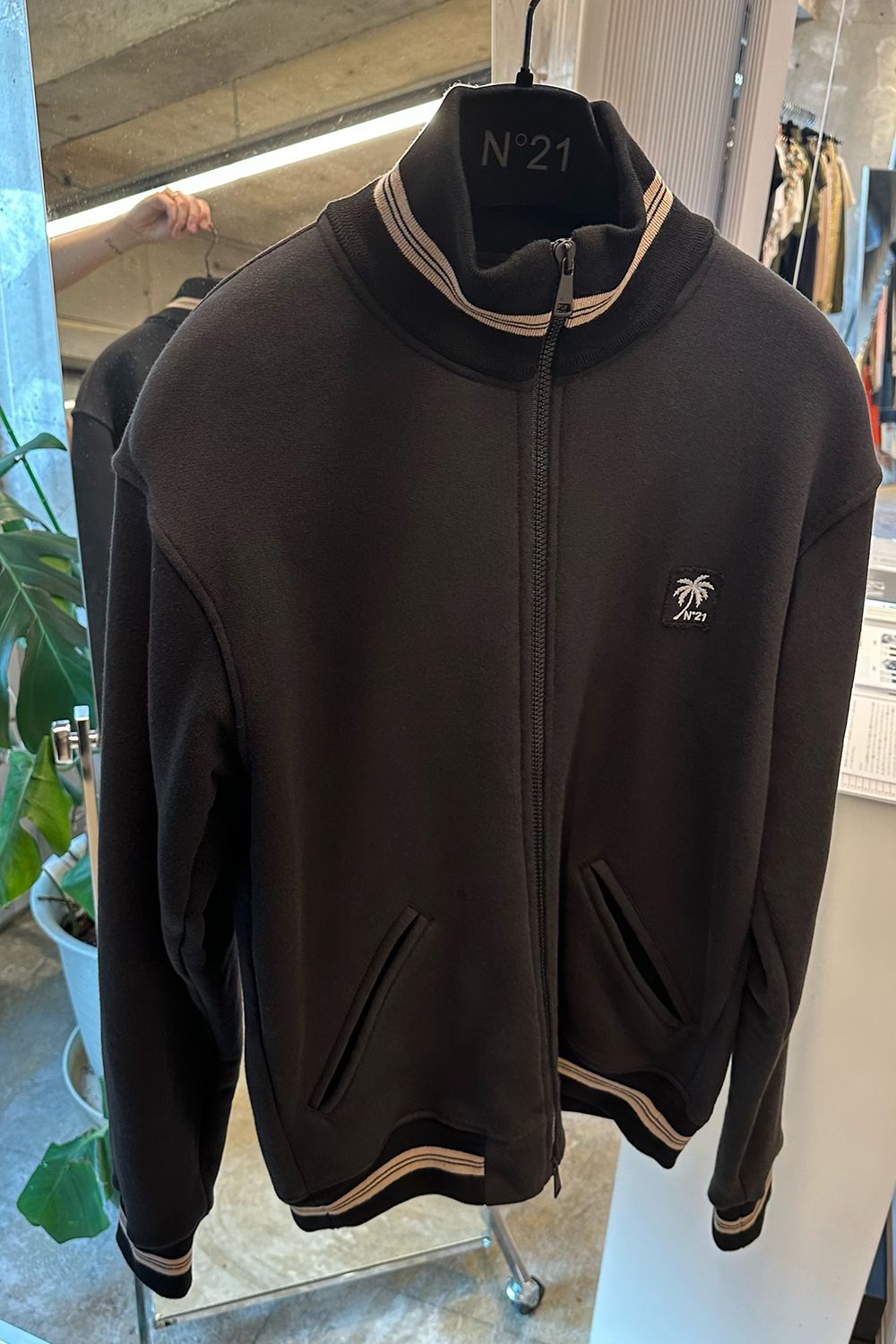 PALM TREE SWEAT TRACK JACKET / パームツリースウェットトラックジャケット / メンズ (ブラック) 【2月入荷予定】