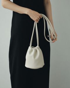 【残り1点】Ecoleather Shoulder Bag / エコレザーショルダーバッグ (アイボリー)