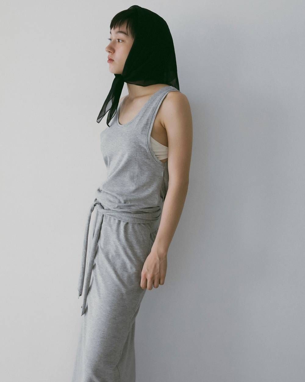 スリーブレス カットワンピース (グレー) Sleeveless Cut Onepiece (Gray) /  26SS