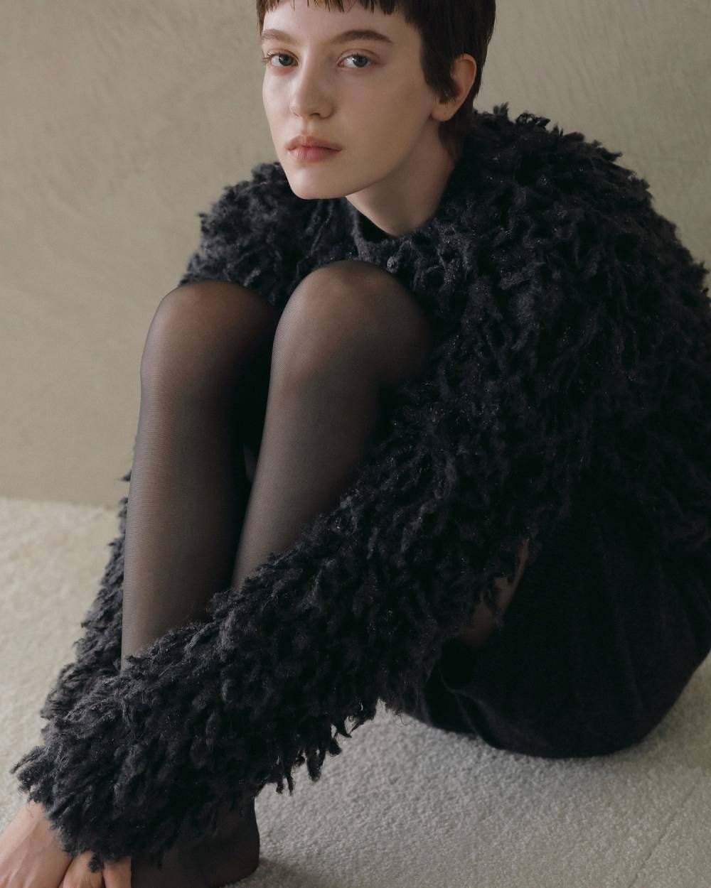 ループニットトップス (チャコールグレー) Loop Knit Tops (Charcoal gray) / 26AW 【6月29日まで期間限定予約】