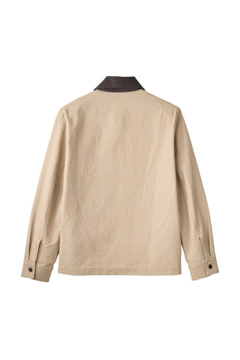 embroidered jacket(unisex) (Beige) / レタリング刺繍 ジャケット (ベージュ) / 26SS