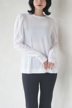 SHEF PUFF SLEEVE T-SHIRT / パフスリーブTシャツ (ホワイト)