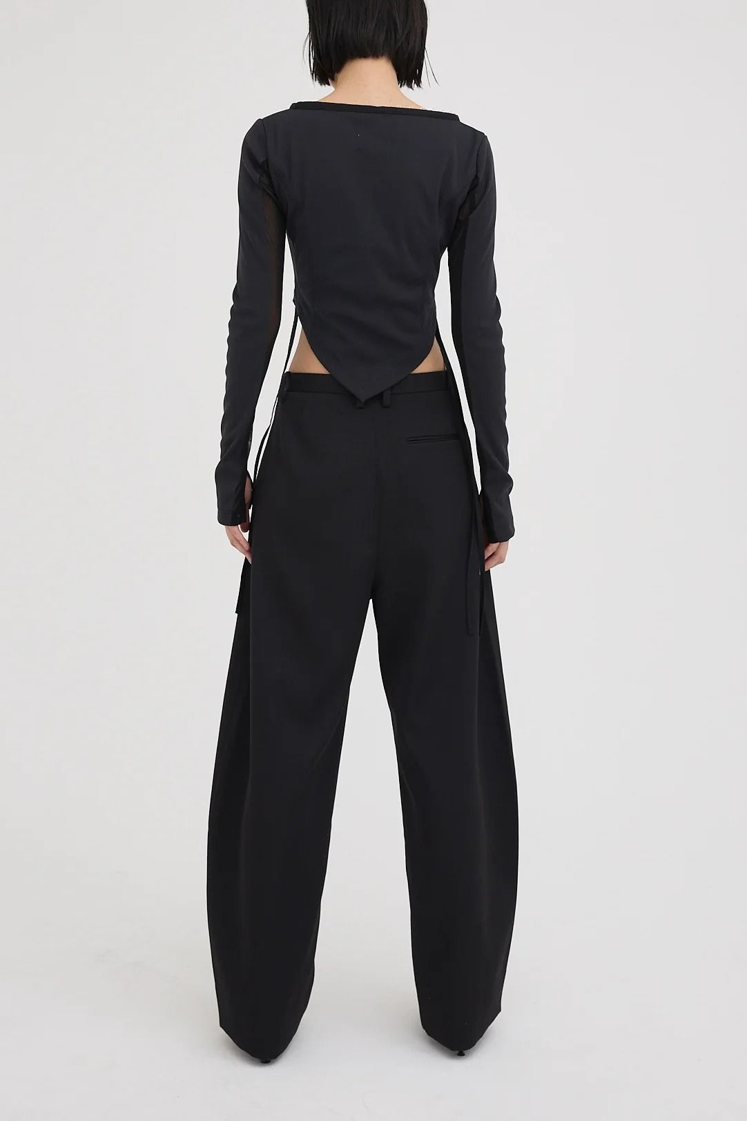 Seamless line pants / シームレスラインパンツ (ブラック)