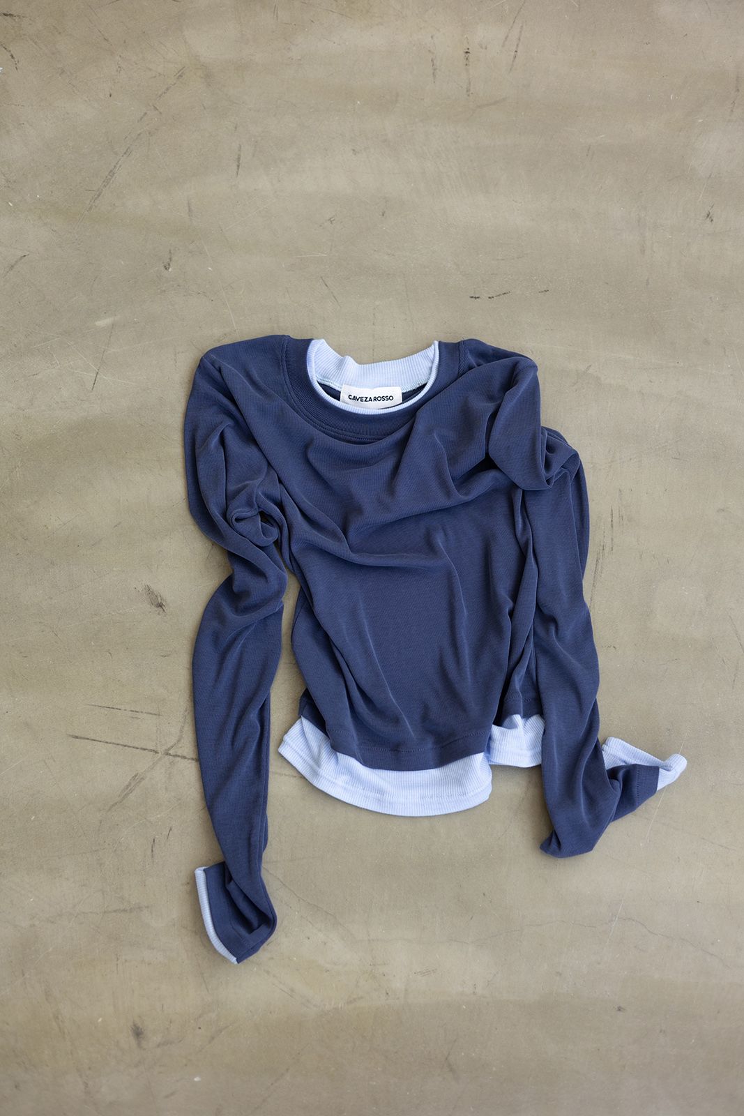 レイヤードライクロンT (ネイビー) Layered Long Sleeve T-shirt (Navy) / 26AW