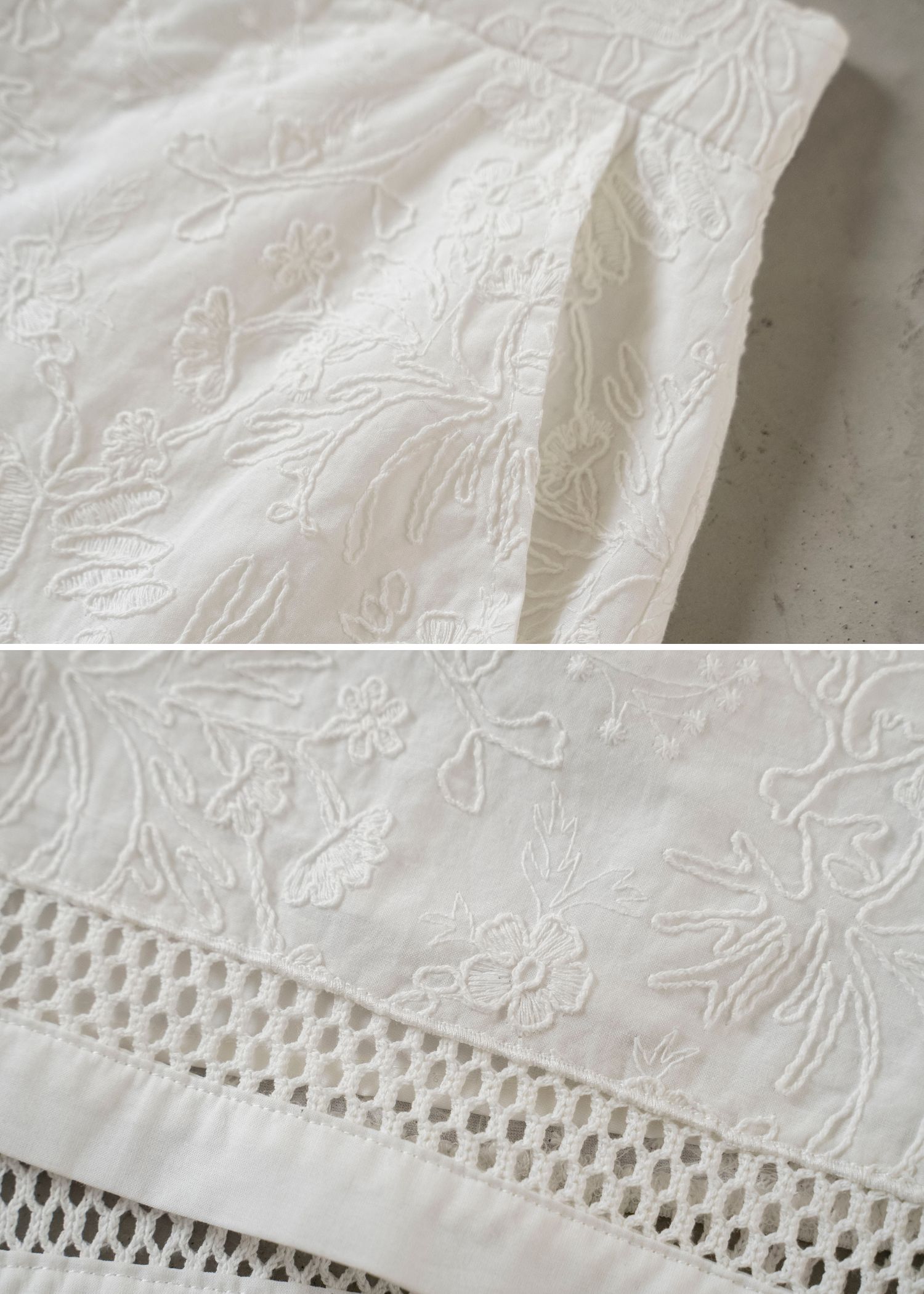 コットンレース ショートパンツ (ホワイト) cotton lace trimming S/PT (White) /  26SS