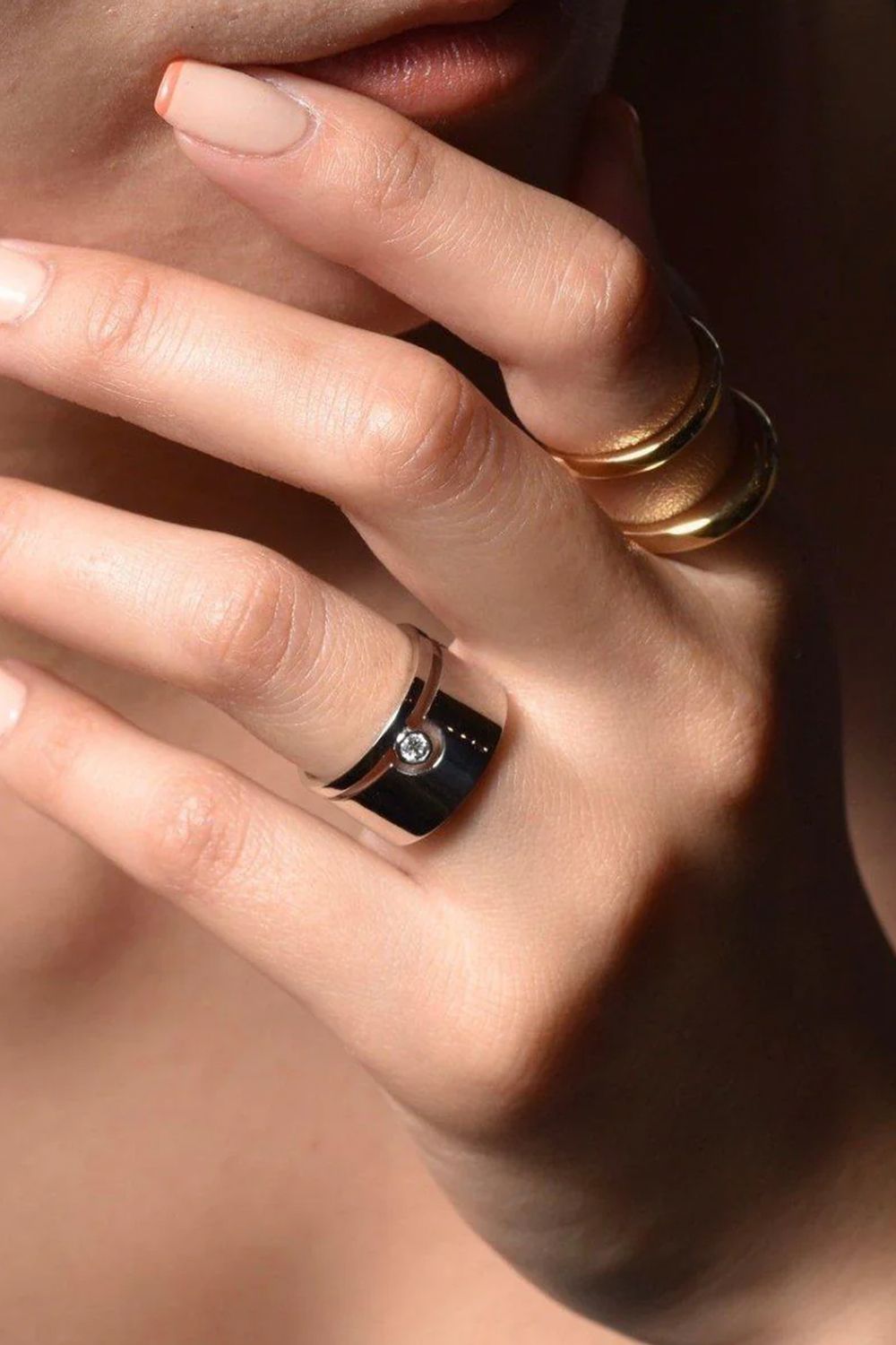 CRESCENT SUN RING / クレセント サン リング STERLING SILVER 925 (ゴールドベルメイユ)