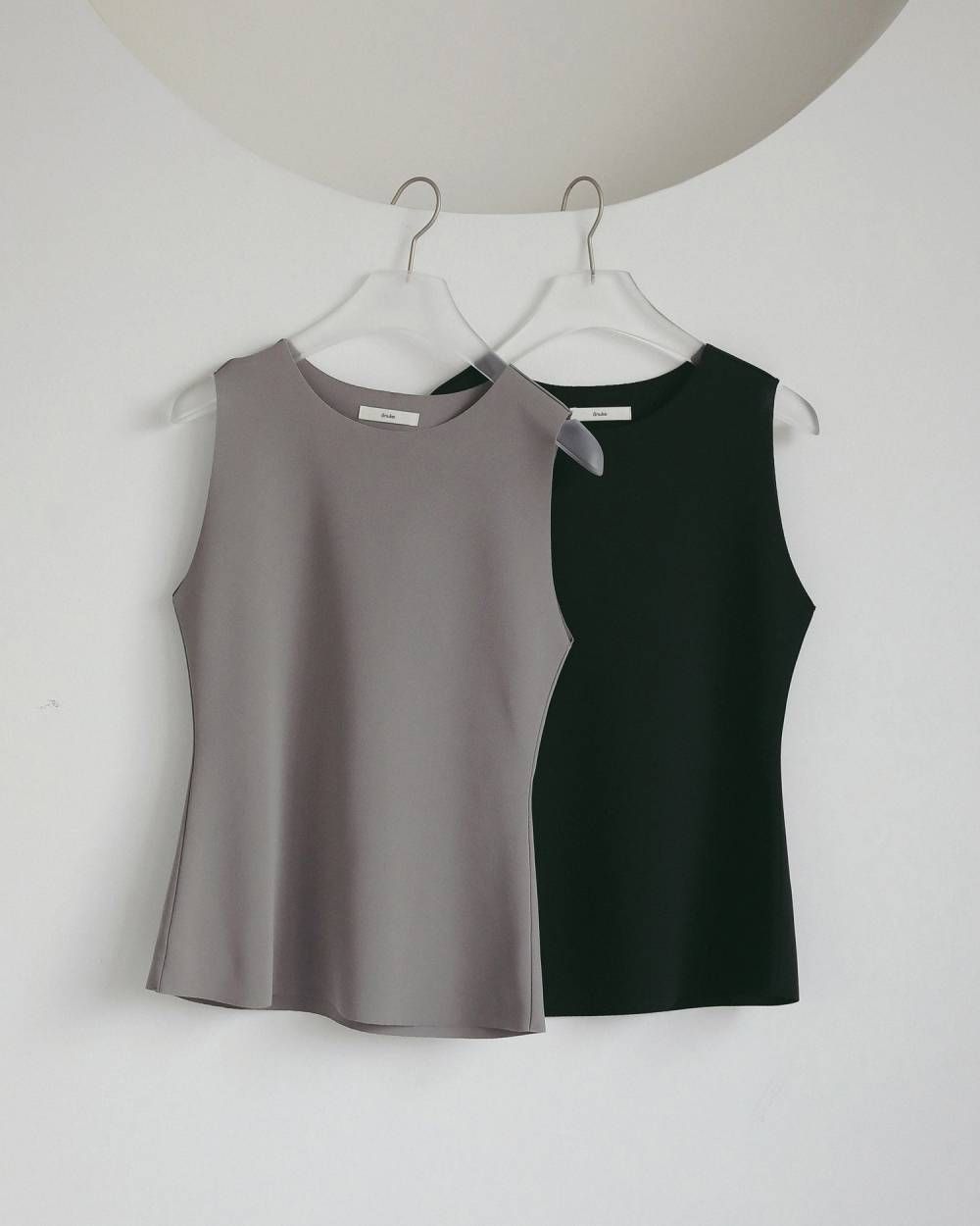 ジョーゼットタンクトップ (ブラック) Sleeveless Georgette Tanktop (Black) / 27SS