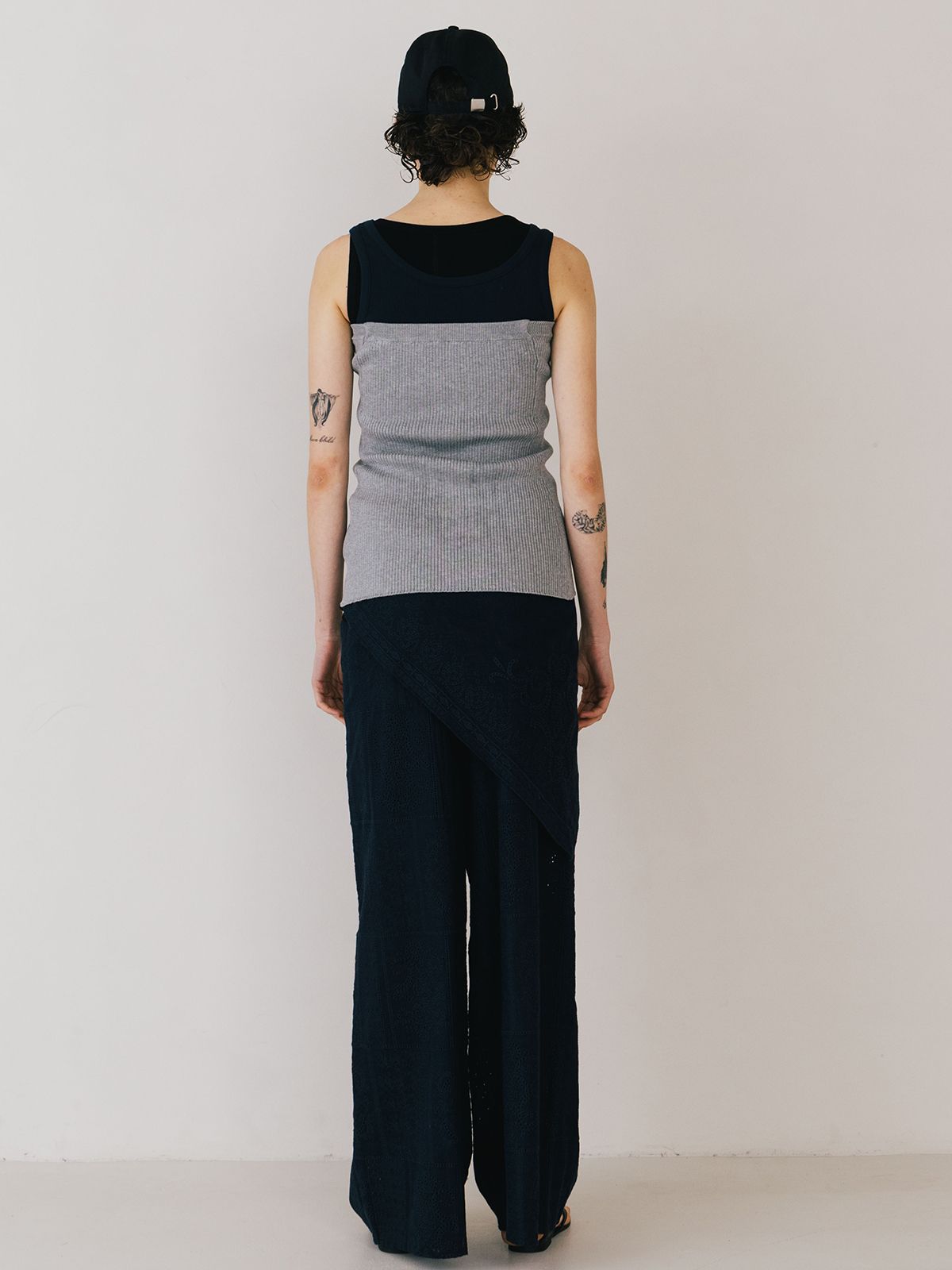 【25SS】CUTWORK LACE PANTS / カットワーク レースパンツ (ネイビー)