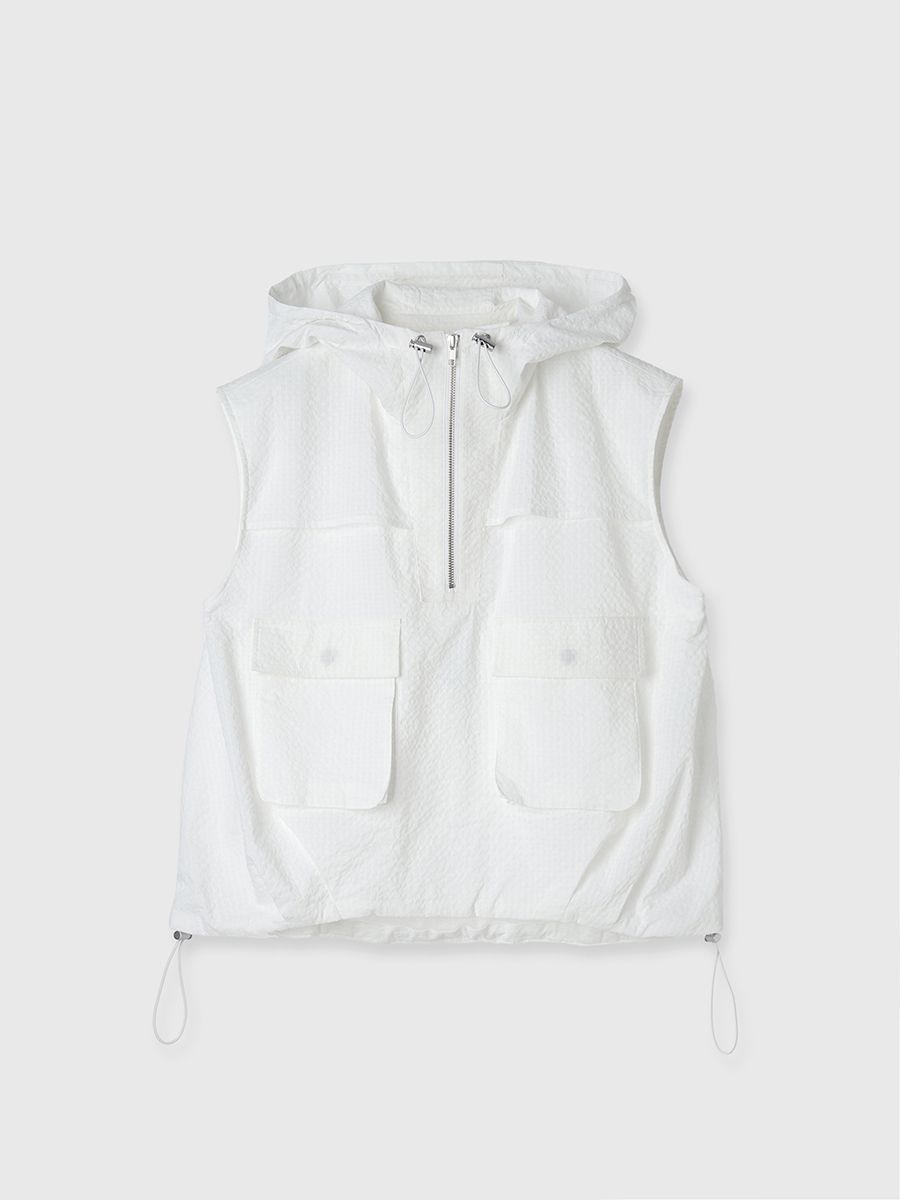 CREDONA - 【25SS】UTILITY ZIP FISCHER VEST / ユーティリティ