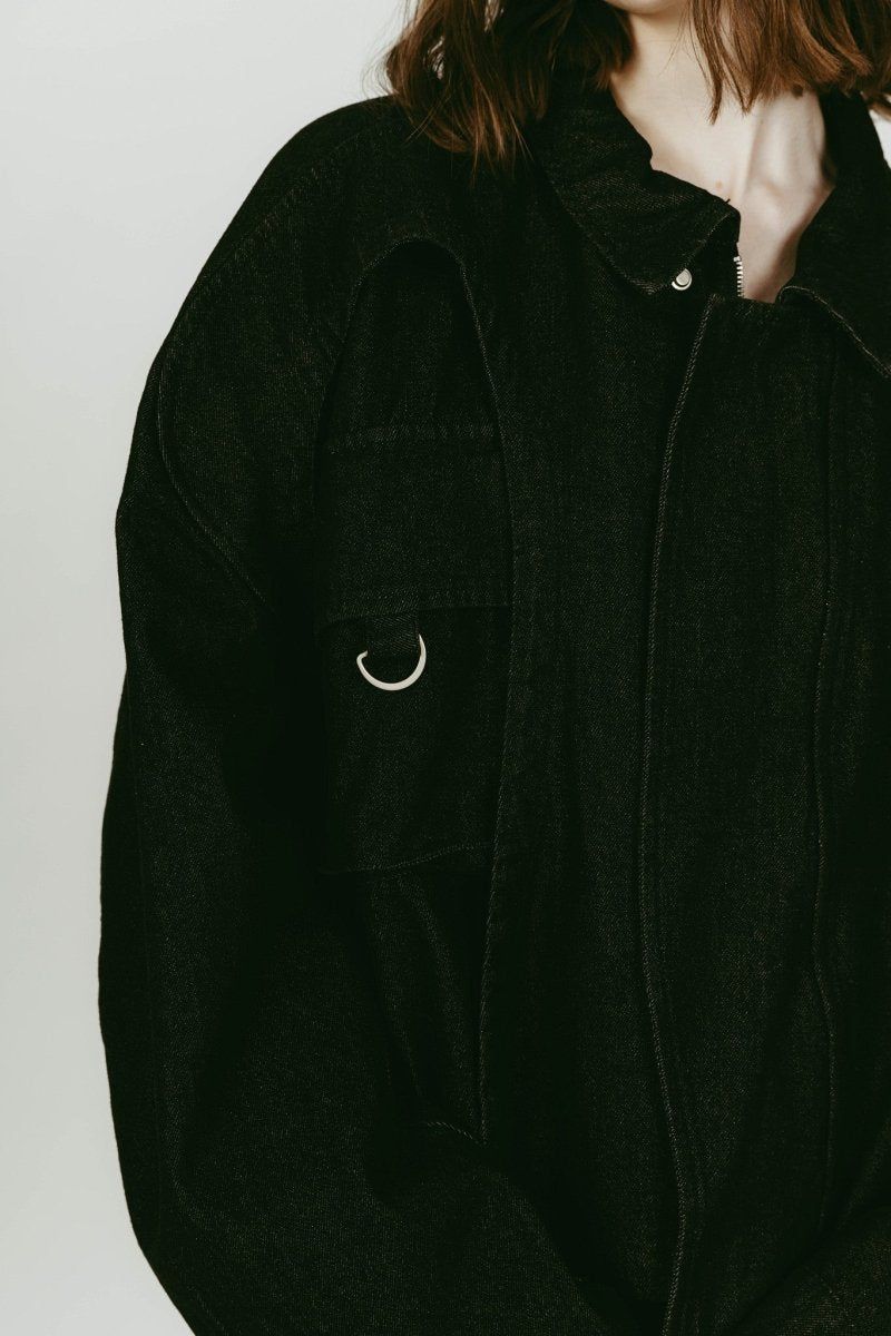 rounded pocket jacket(unisex) (Black) / ラウンドポケットジャケット (ブラック) / 26SS