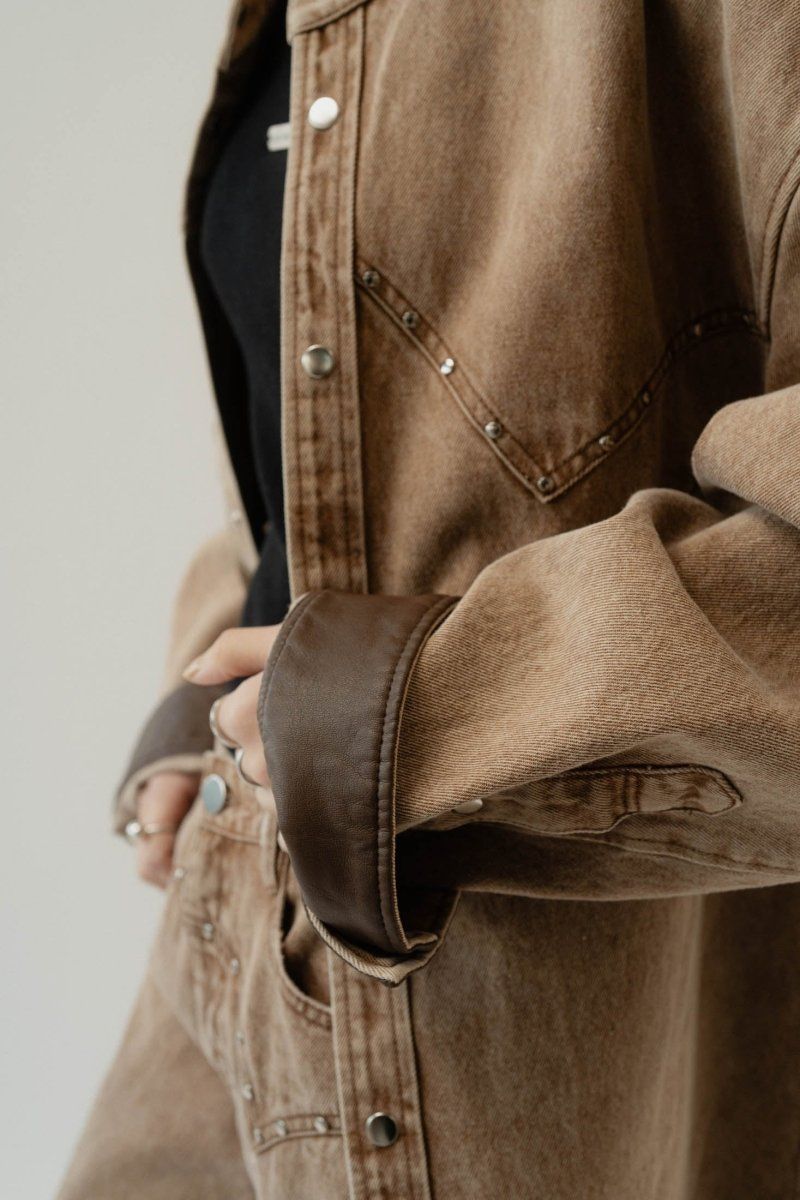 Knuth Marf - western denim over shirt(unisex) / ウエスタン