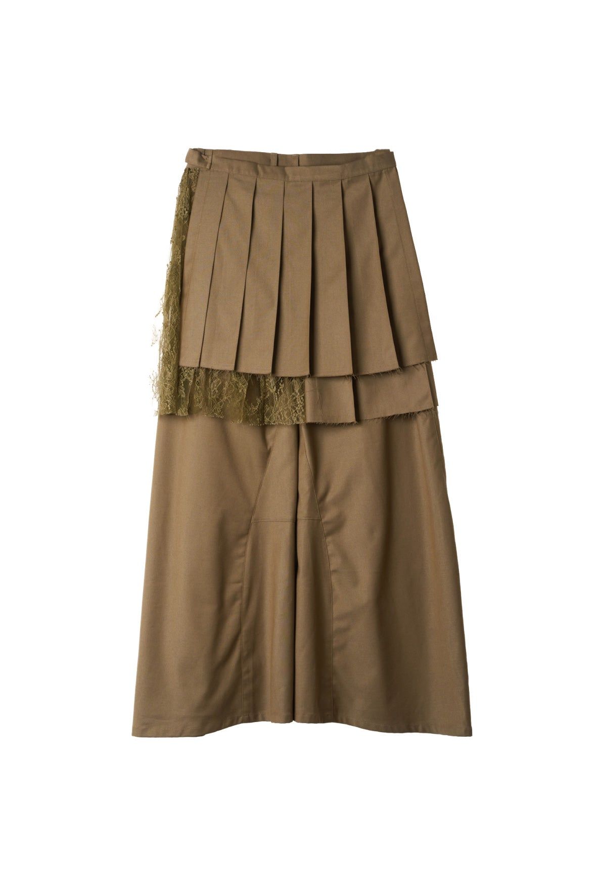 プリーツスカートパンツ (ベージュ) pleated skirt pants (Beige) / 26AW