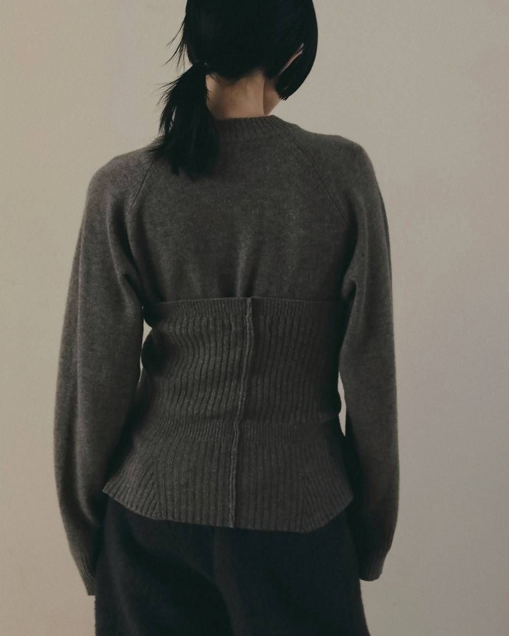 ウール2ウェイビスチェ (モカ) Wool 2way Bustier (Mocha) / 26AW 【6月29日まで期間限定予約】
