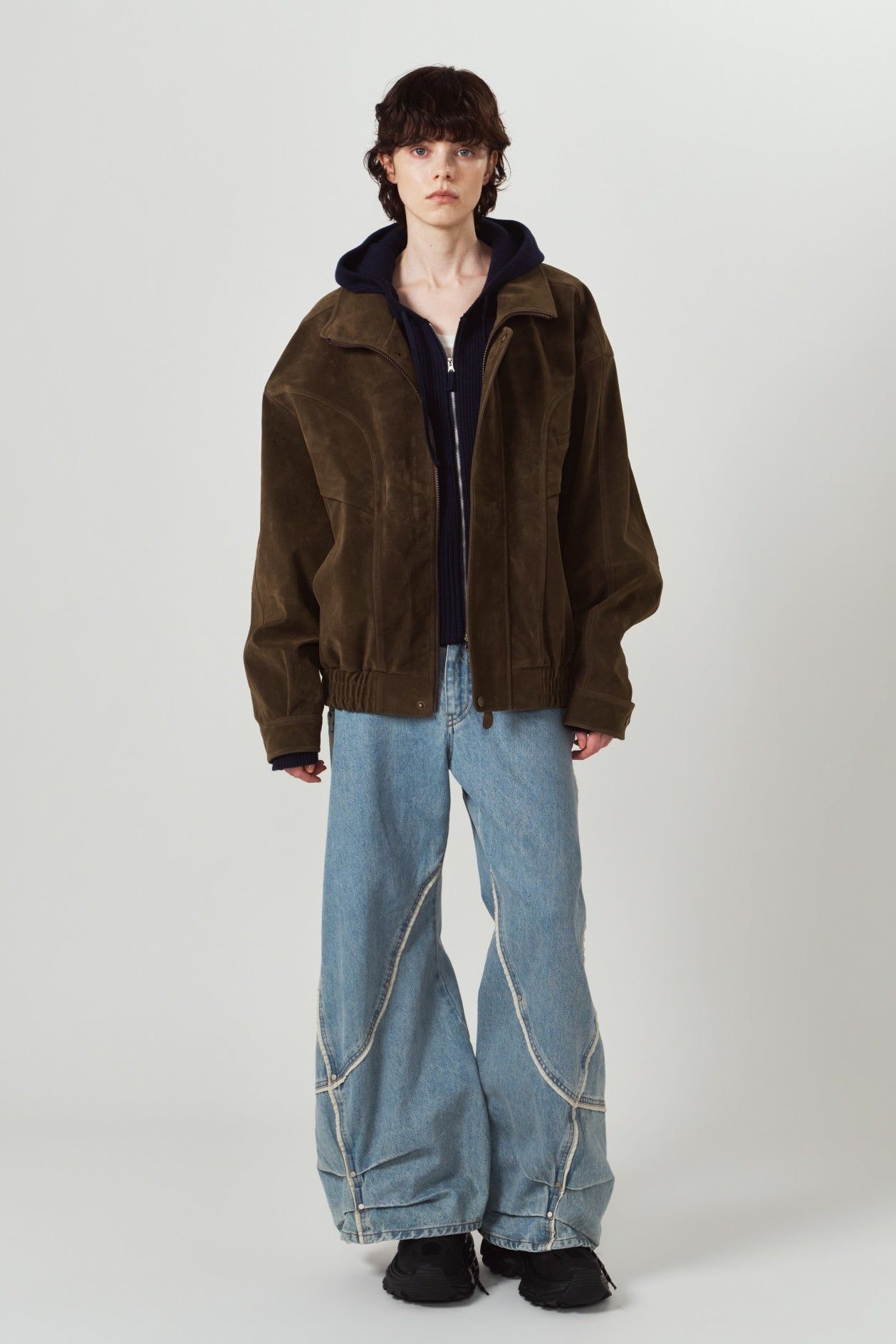 スエードブルゾン (ブラウン) suede blouson(unisex) (Brown) / 26AW