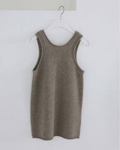 ニットロングタンクトップ (グレージュ) Knit Long Tanktop (Graige) / 26AW 【6月29日まで期間限定予約】
